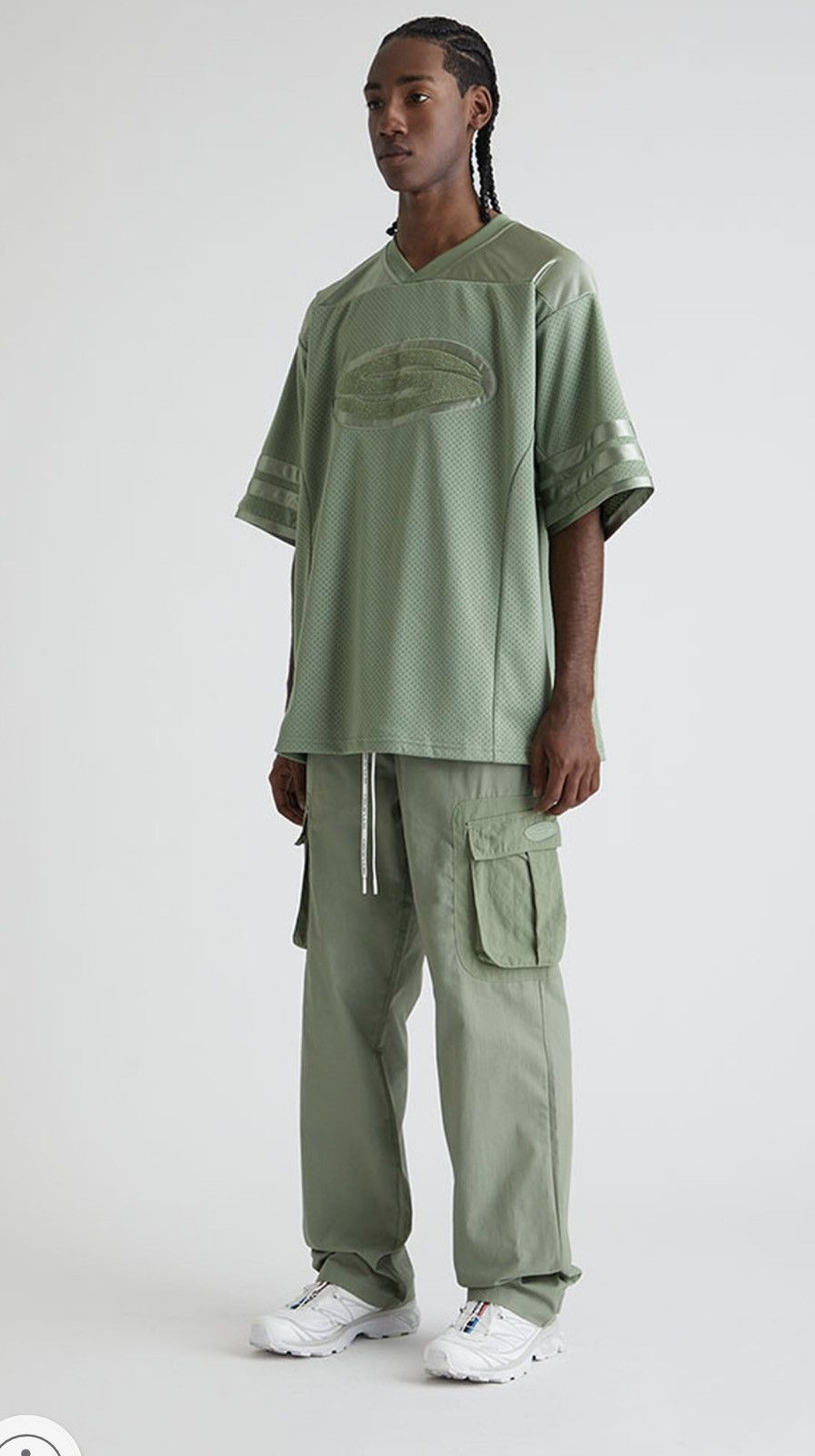 image of Studio By Supervsn Matcha Cargo Pants Trousers Joggers M in Mint Green, Men's (Size 32)