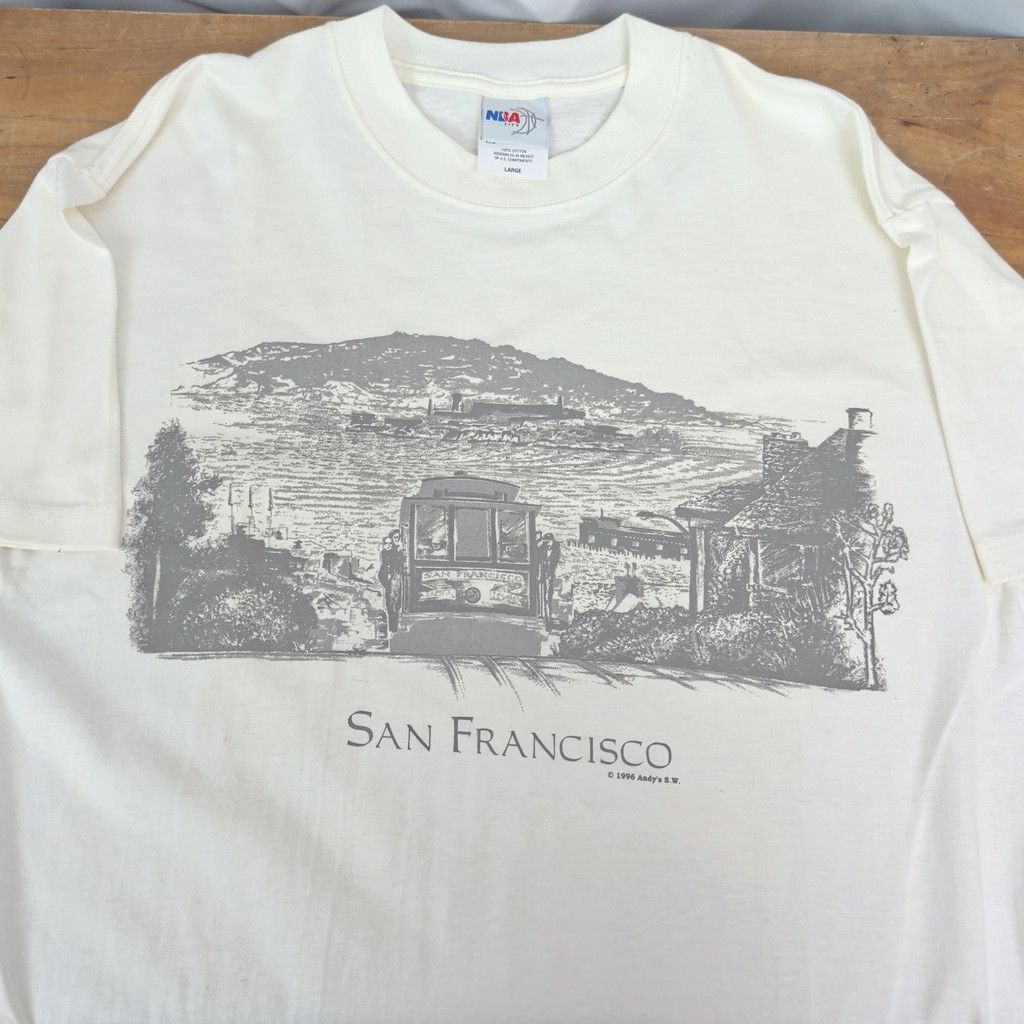 NBA × Vintage Vintage Dead Stock NBA City San Francisco T-Shirt Large Size US L / EU 52-54 / 3 - 1 Thumbnail