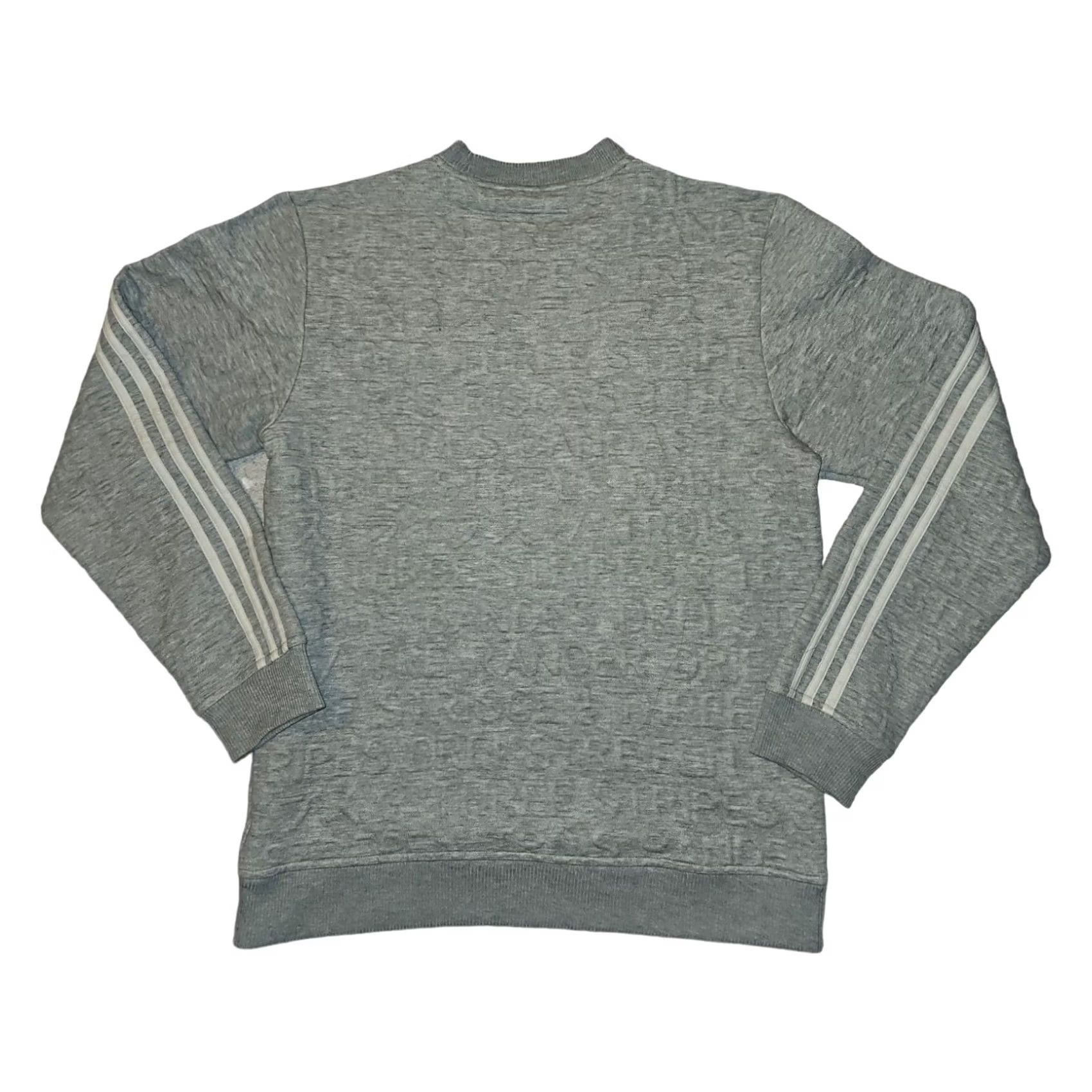 Adidas Adidas Sweatshirt Men M Gray Long Sleeve Crew Neck Graphic Print Hip Hop Pullover Modern Style Regular Fit Size US M / EU 48-50 / 2 - 5 Thumbnail