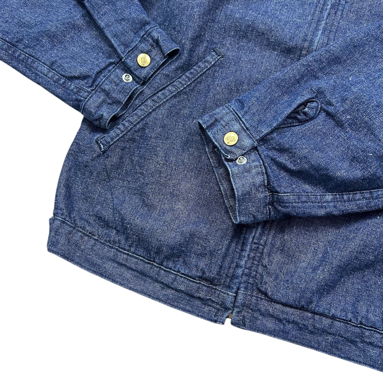 Dickies VTG 90s DICKIES DENIM WORK JACKET AZTEC NATIVE LINING Size US S / EU 44-46 / 1 - 5 Thumbnail
