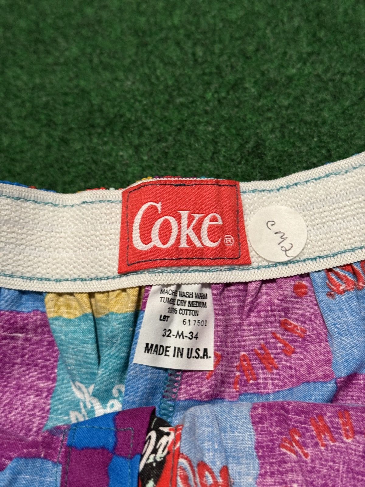 Coca Cola Vintage 90s Coca Cola Coke Retro Warhol Pop Art NWT Boxers Size ONE SIZE - 2 Thumbnail