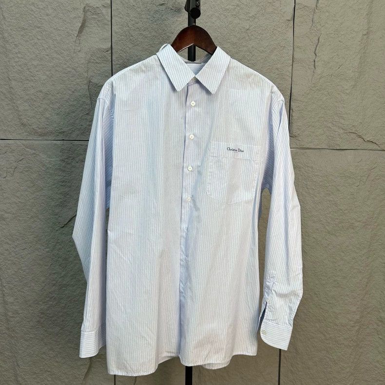 Dior Dior Size37 Pocket striped embroidered shirt Size US XS / EU 42 / 0 - 1 Thumbnail