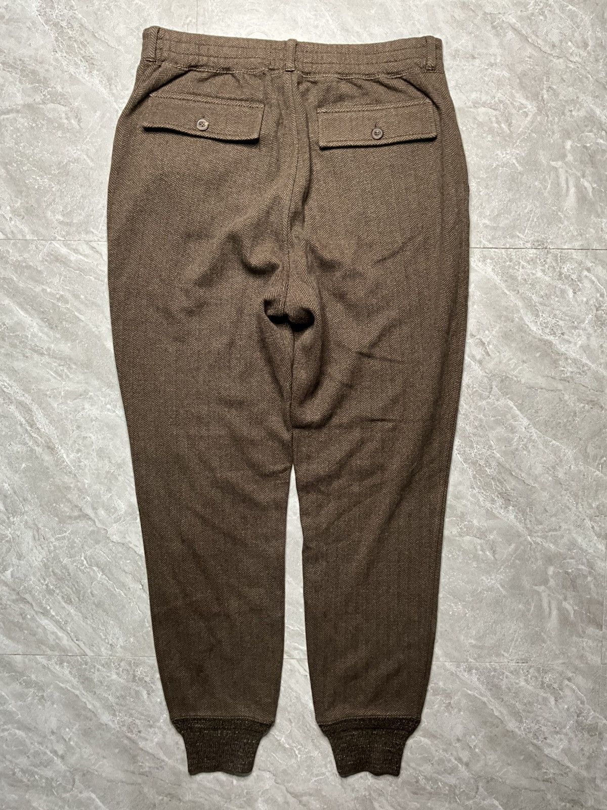 RRL Ralph Lauren RRL HERRINGBONE MILITARY POCKET SWEATPANTS Size US 32 / EU 48 - 2 Thumbnail
