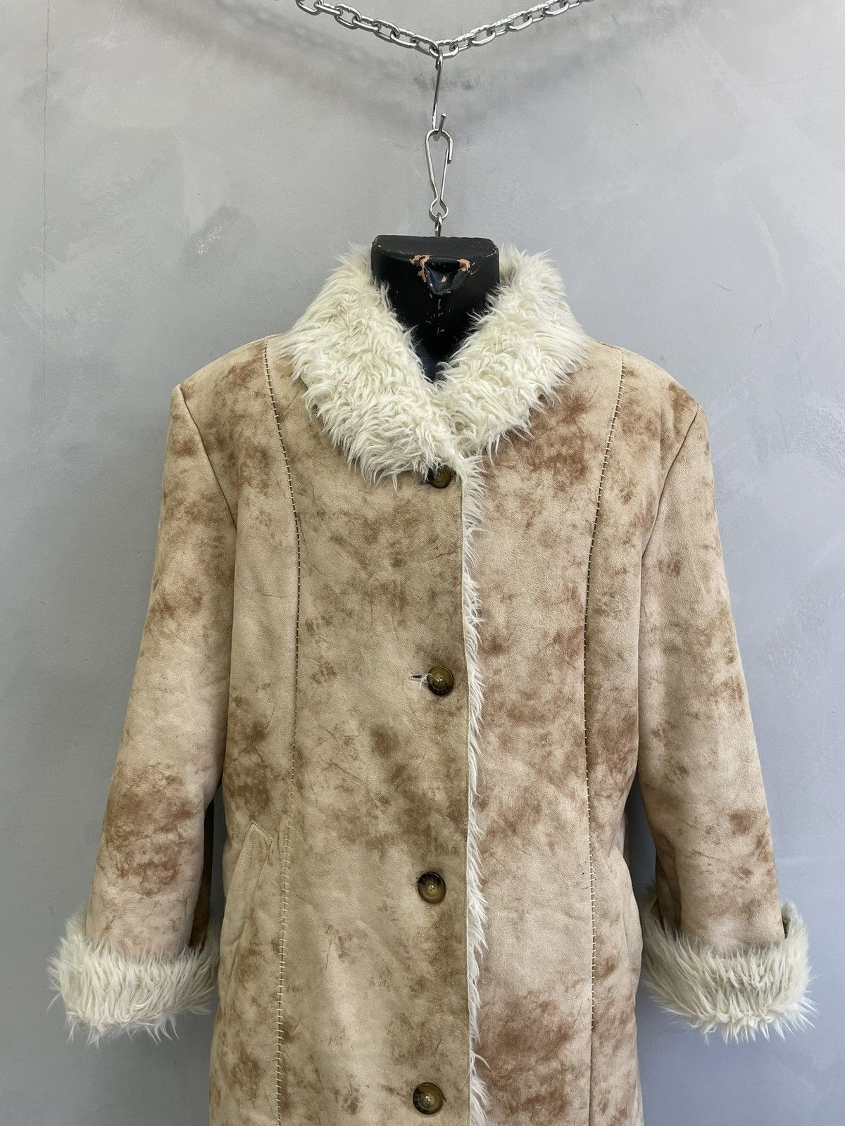 If Six Was Nine Hysteric glamour style long coat faux fur hype 90s vintage Size US M / EU 48-50 / 2 - 2 Thumbnail