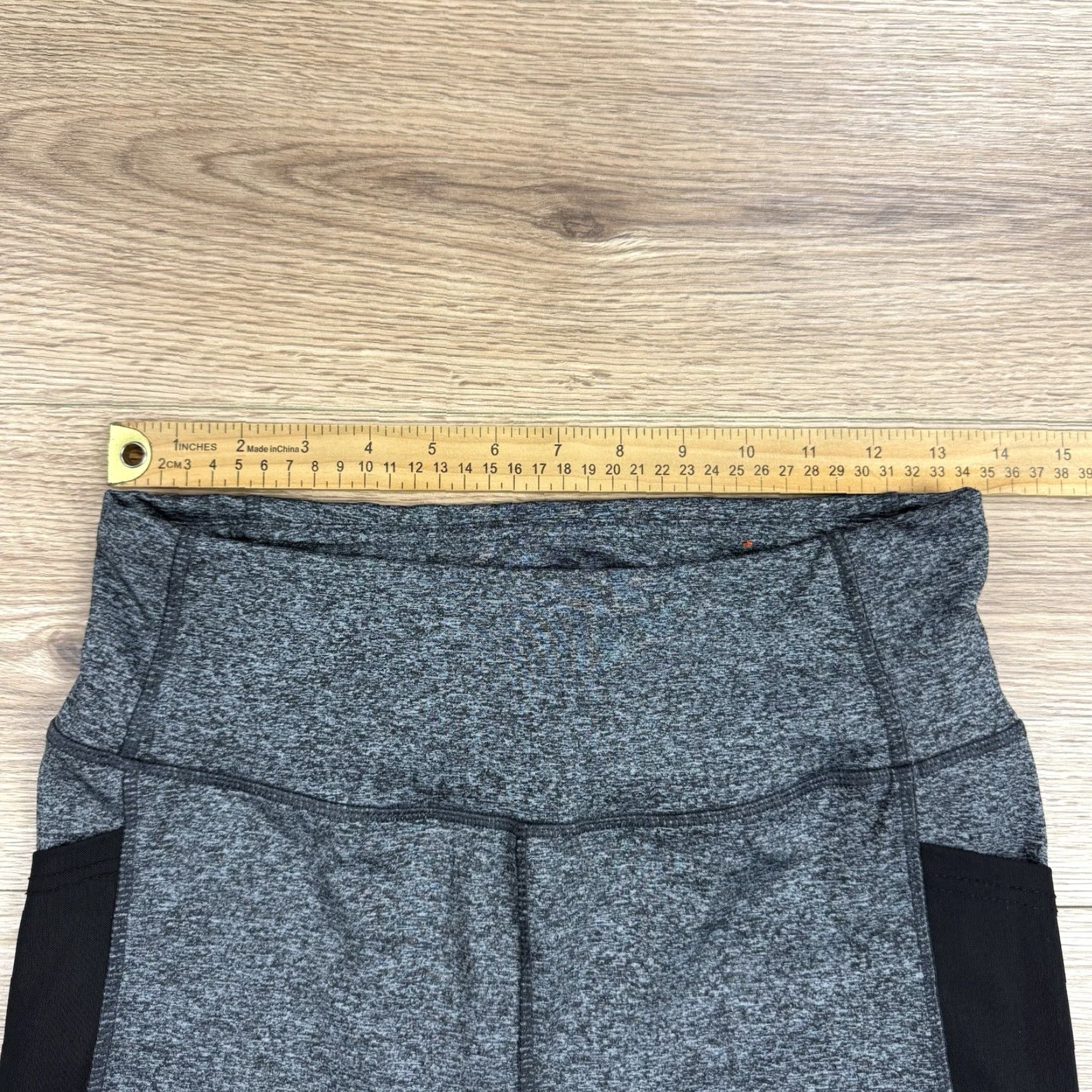 Vintage Adrienne Vittadini Sport Women's Leggings Yoga Pant L Gray Black Active Size 36" / US 14 / IT 50 - 3 Thumbnail