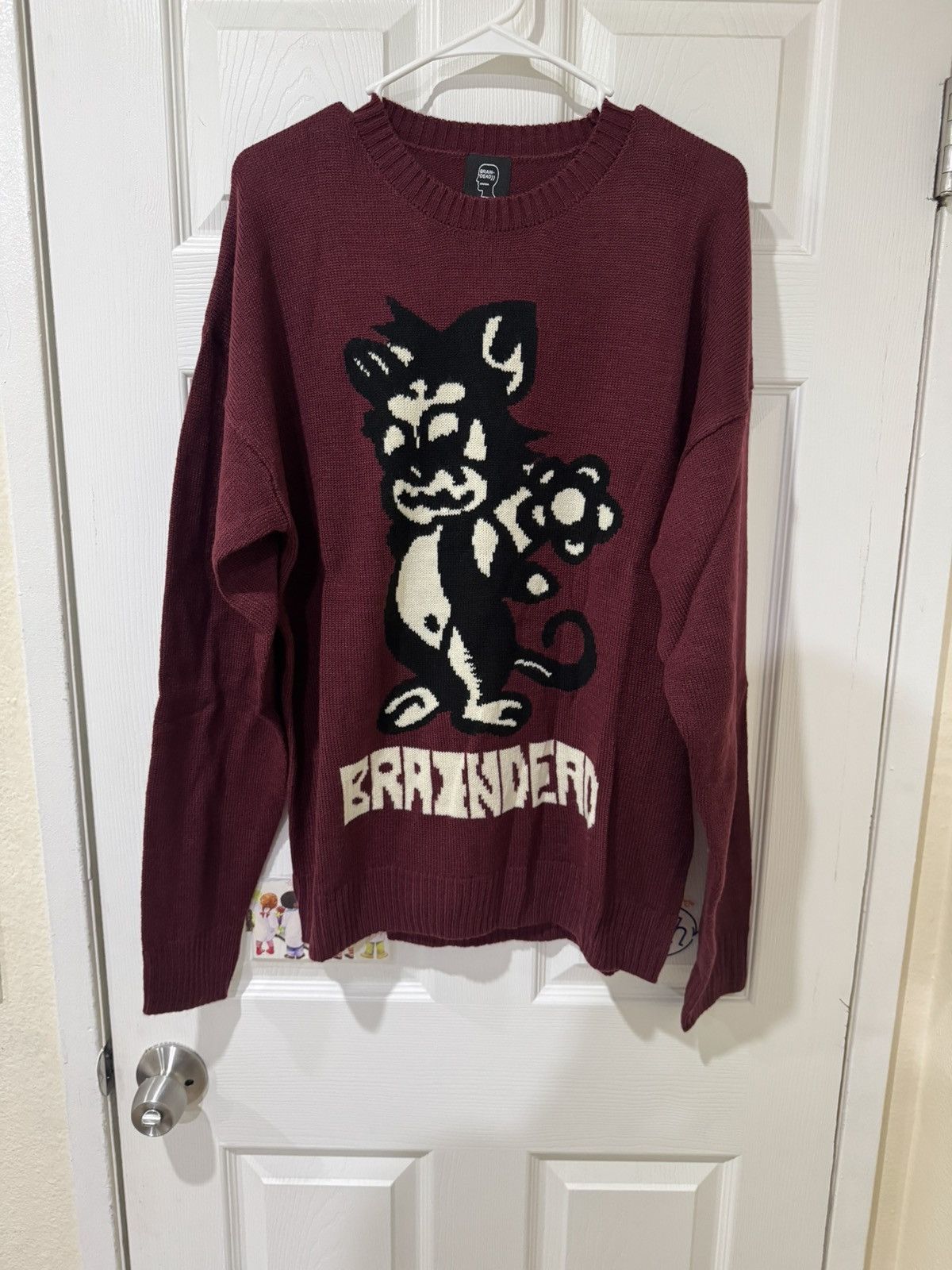 Brain Dead Meow Knit Sweater Size US L / EU 52-54 / 3 - 2 Thumbnail