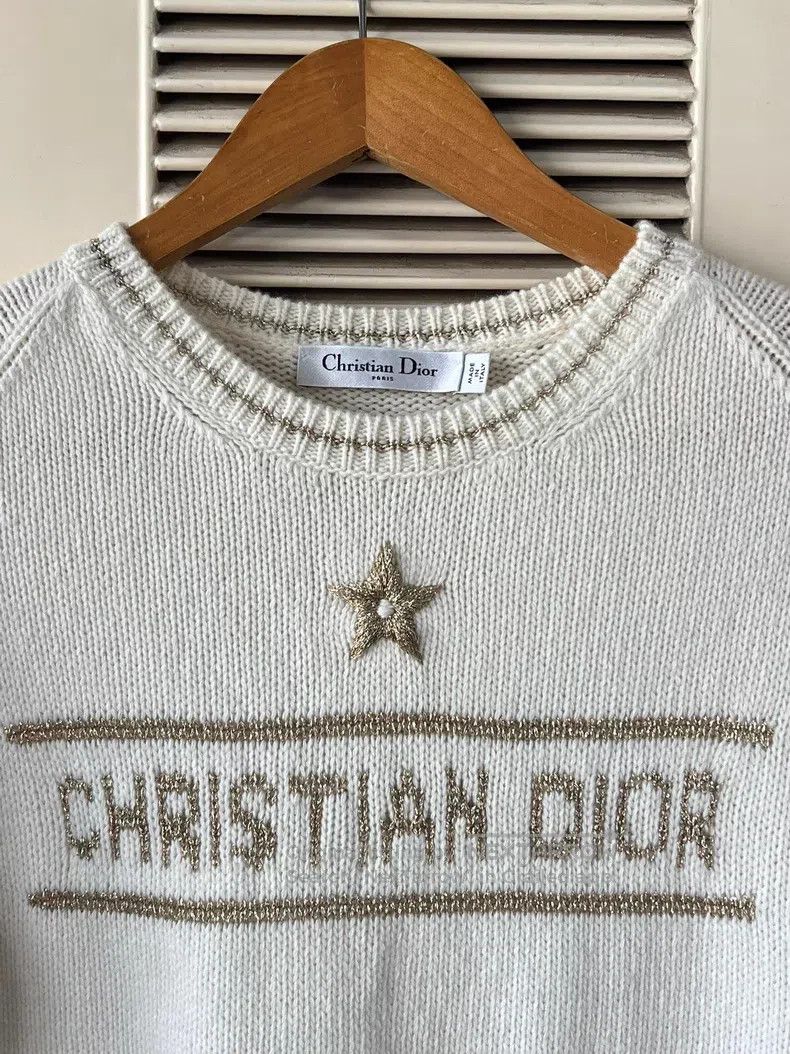 Dior Dior Short-sleeved knitwear sweater Size M / US 6-8 / IT 42-44 - 3 Thumbnail