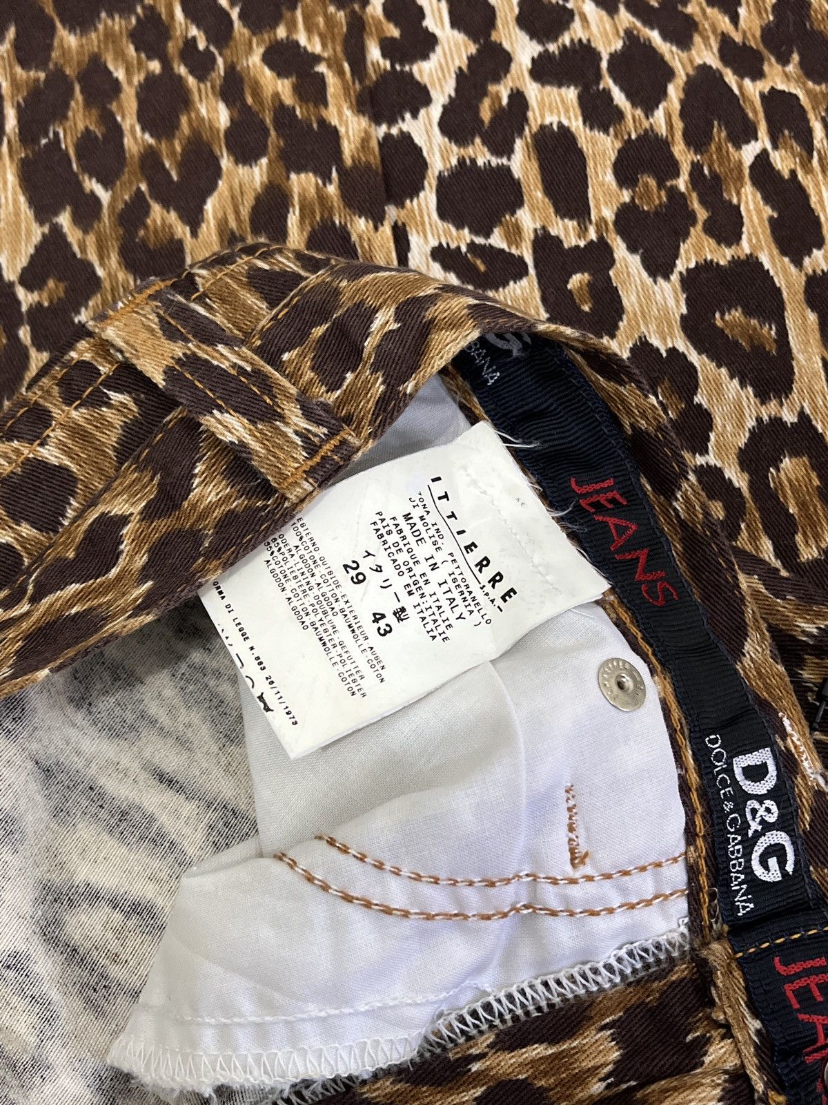 Dolce & Gabbana Rare🔥 Dolce & Gabbana Leopard Printed Pants Size US 29 - 8 Thumbnail
