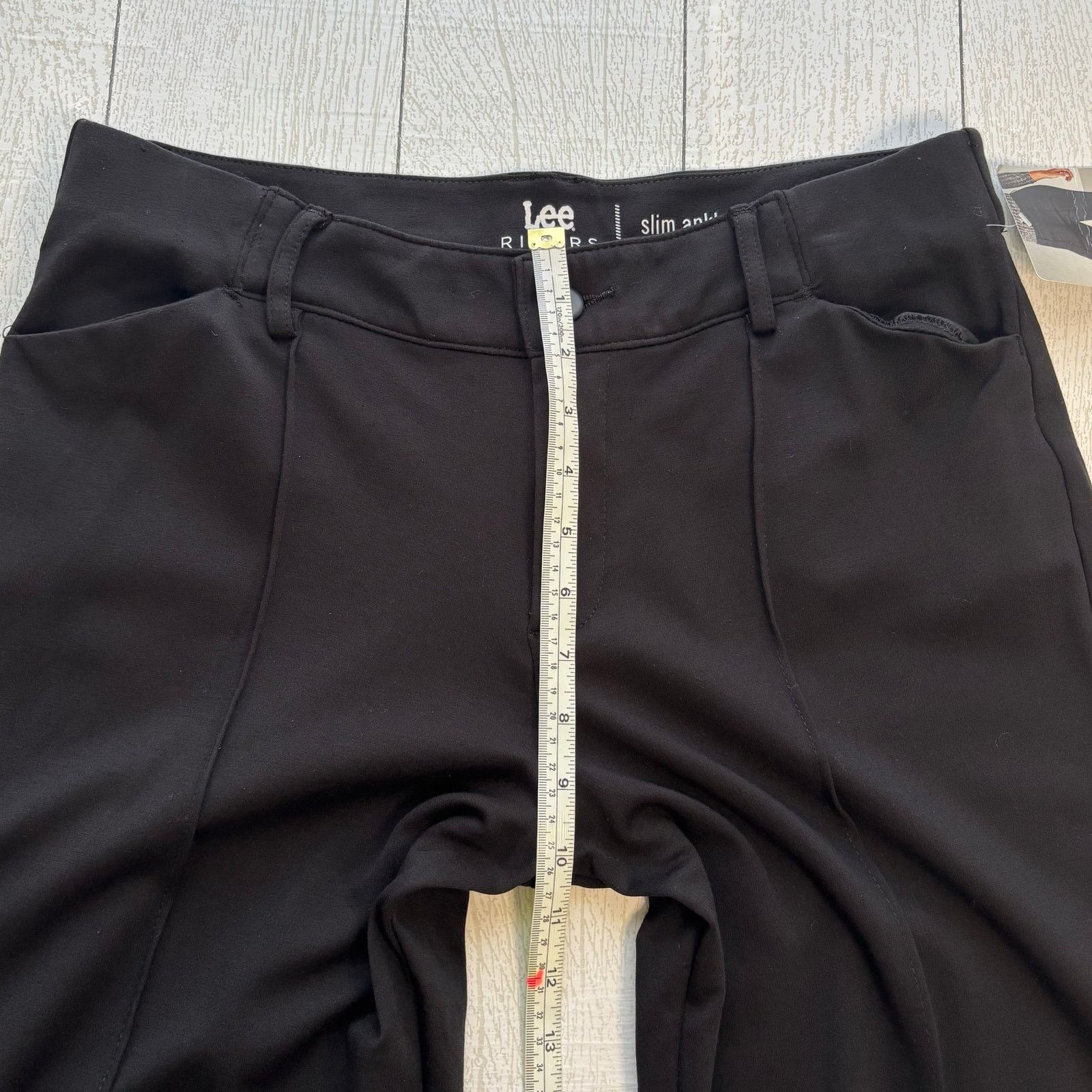 Other Lee Riders Black Slim Fit Knit Ankle Pants Size 12 NWT Size 34" / US 12 / IT 48 - 10 Thumbnail