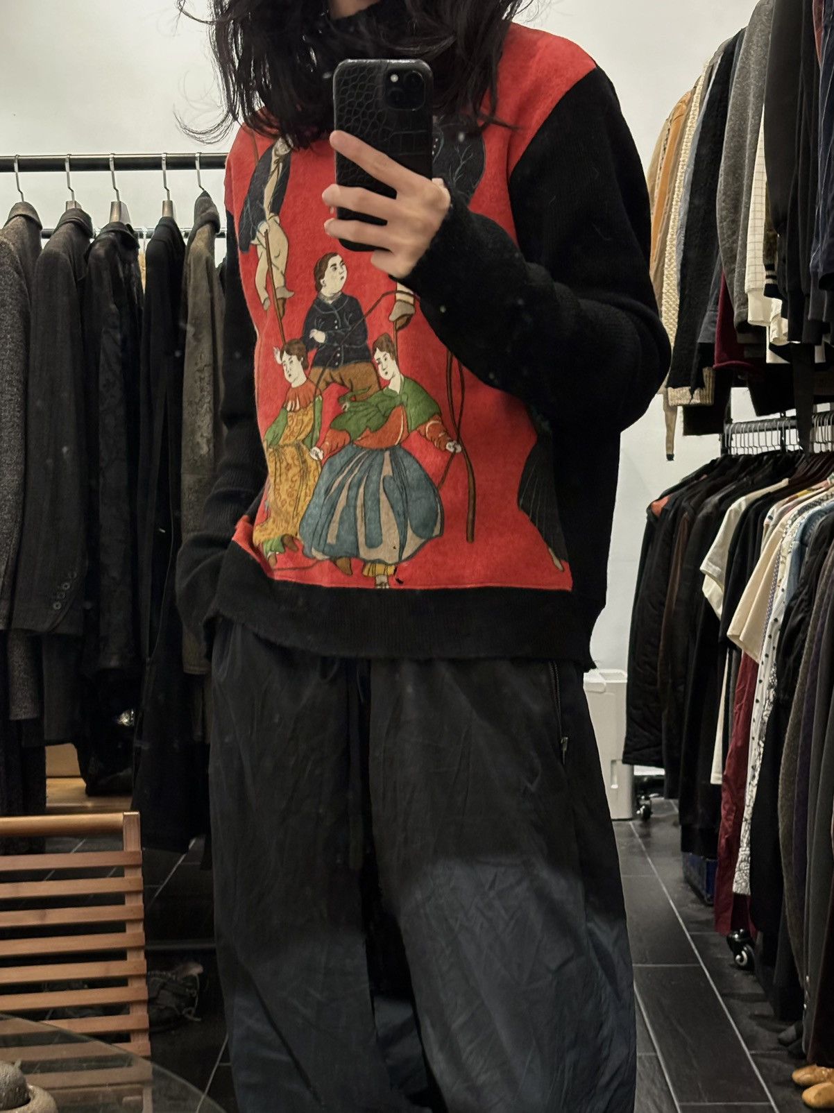 Yohji Yamamoto Yohji Yamamoto | AW1995 Rokumeikan High-Neck Sweater Size US M / EU 48-50 / 2 - 2 Thumbnail