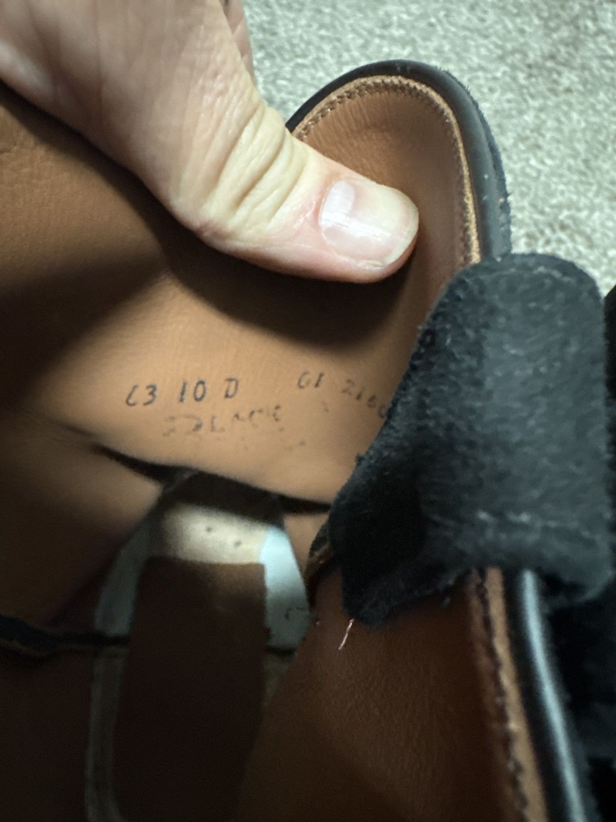 Black nubuck/roughout ropers