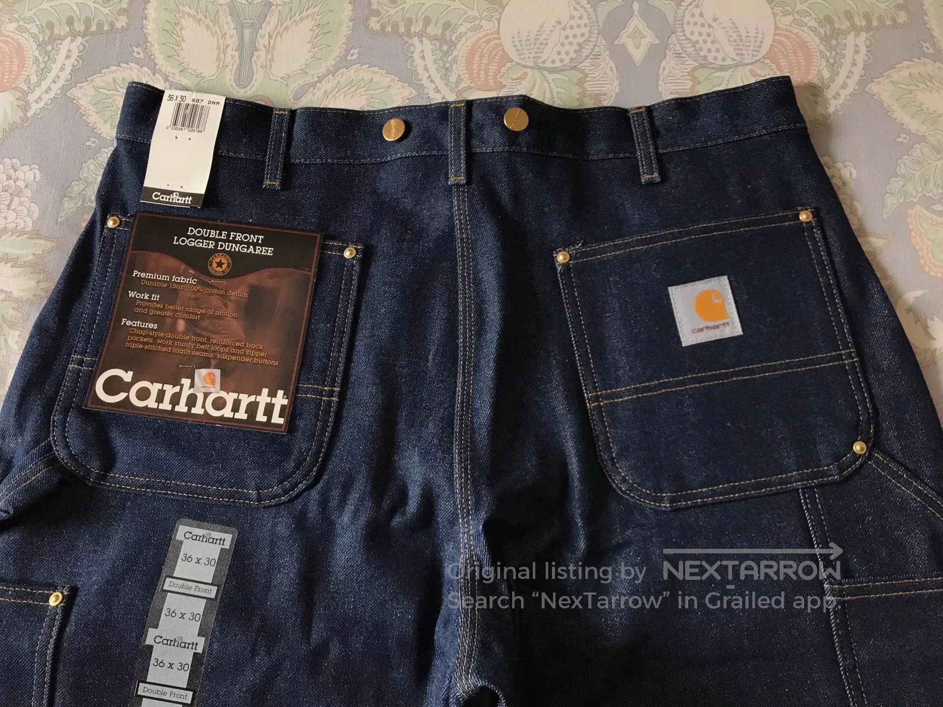 Carhartt Carhartt B07 Double Knee Raw Denim Jeans. Size US 36 / EU 52 - 5 Thumbnail