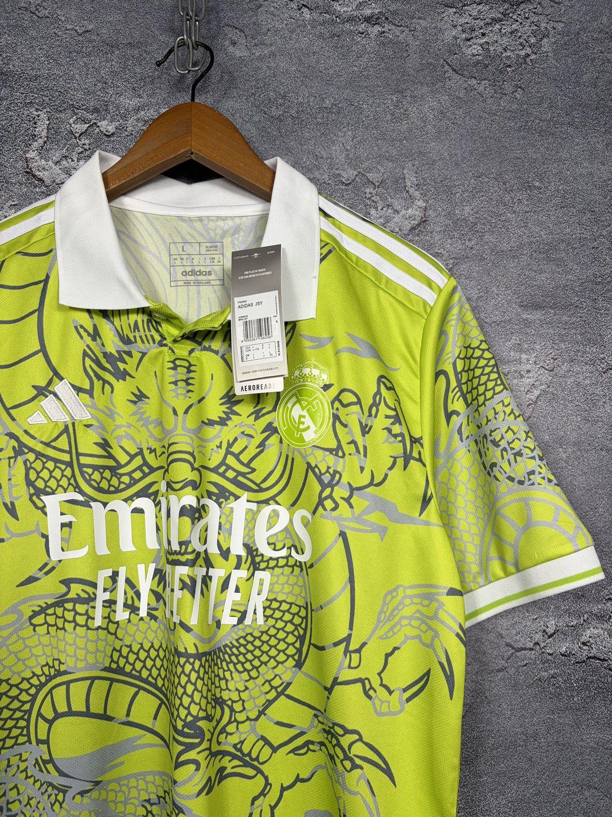 Adidas Custom!! Adidas Real Madrid All Over Dragon Print Jersey Tee Size US L / EU 52-54 / 3 - 6 Thumbnail
