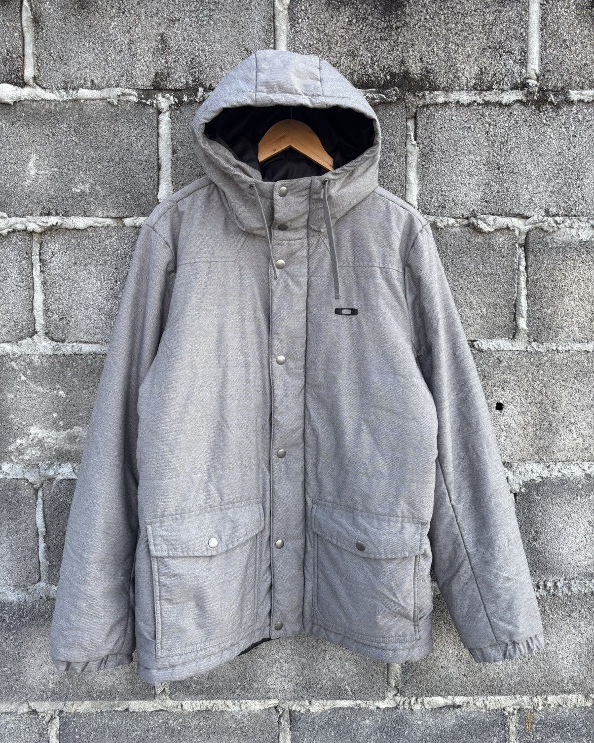 Gray Oakley Jacket Zip Hoodie 🕵🏿