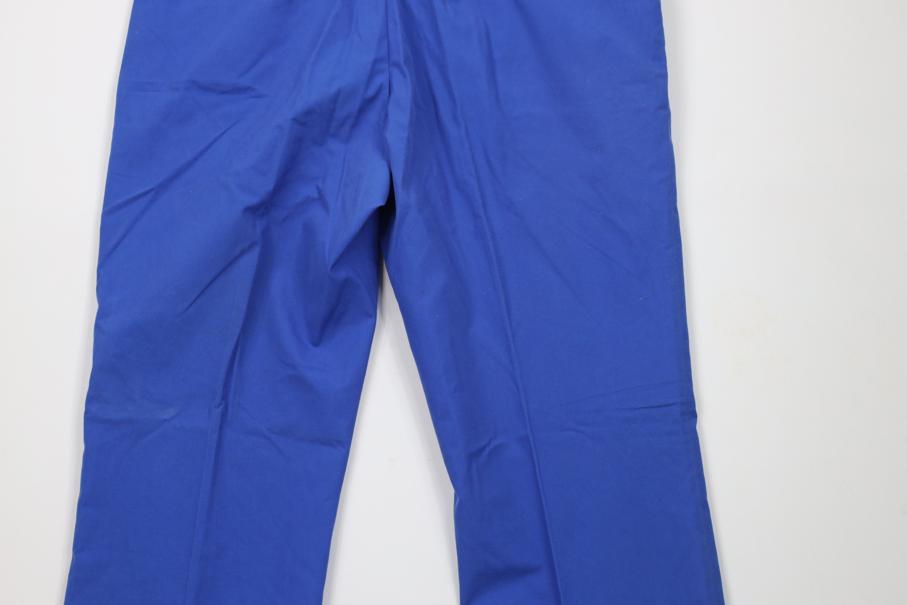 Vintage Vintage 70s Streetwear Bell Bottoms Chino Pants Blue USA Size US 36 / EU 52 - 10 Thumbnail
