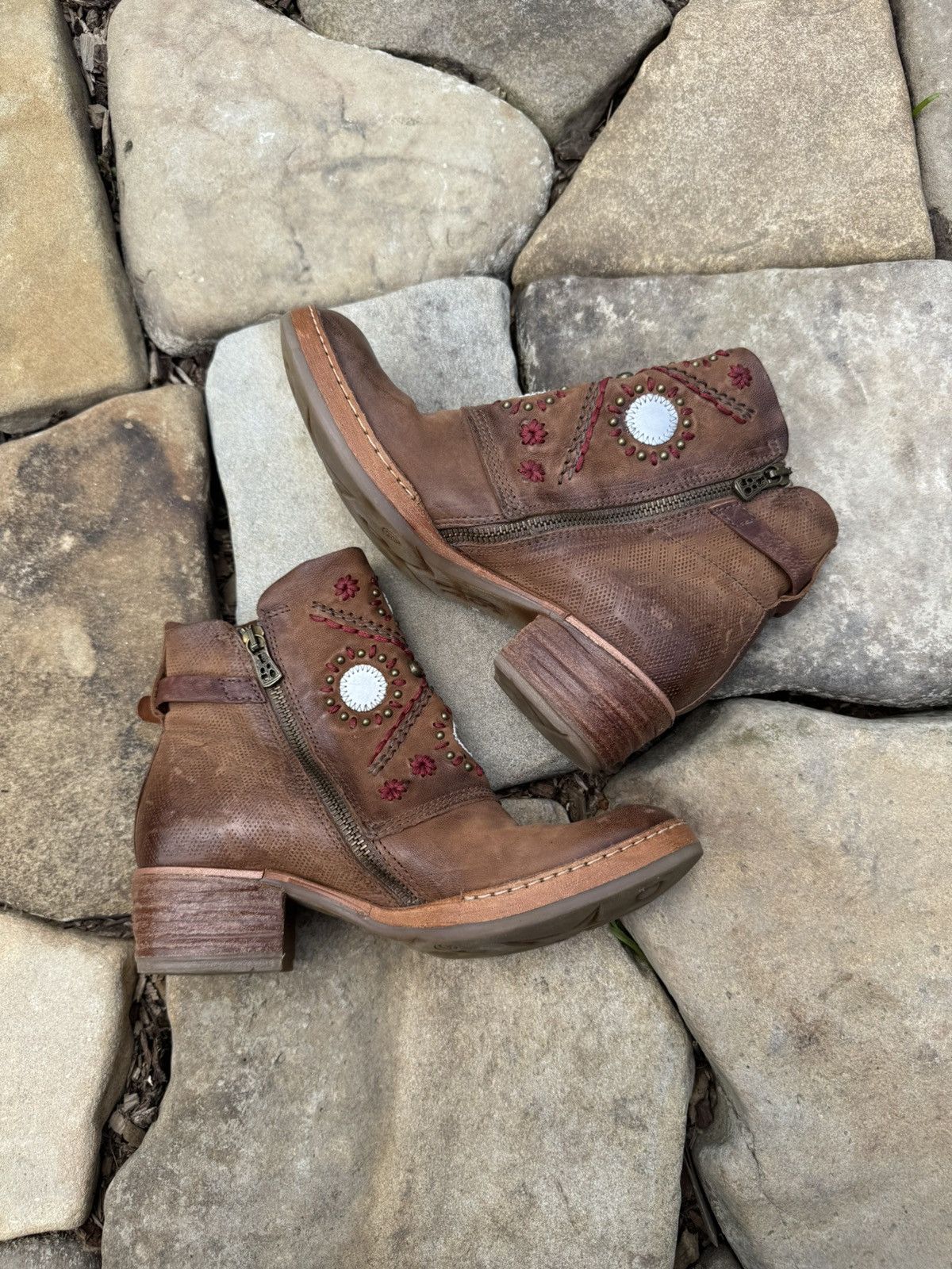 A.S.98 Vintage A.S.98 Gaudi Style Distressed Leather Boot Size US 8 / IT 38 - 6 Thumbnail