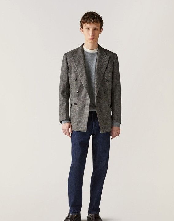 Loro Piana o1w1db10824 Milano Cashmere Jacket in Grey Size US L / EU 52-54 / 3 - 6 Thumbnail