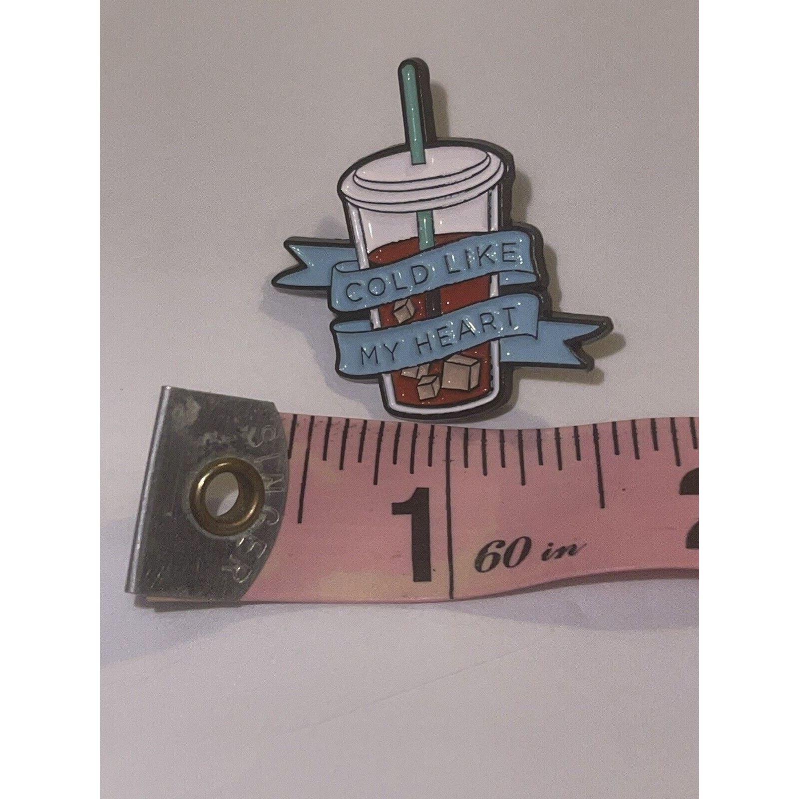 Other Cold Like My Heart Coffee Chai Tea Latte Pin Brooch Size ONE SIZE - 1 Preview