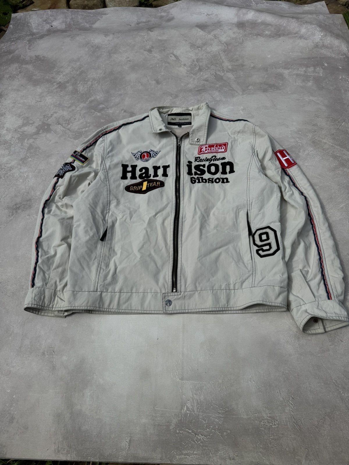 Vintage Vintage Harrison Gibson Y2k Distressed Racing Jacket Size US XL / EU 56 / 4 - 2 Thumbnail