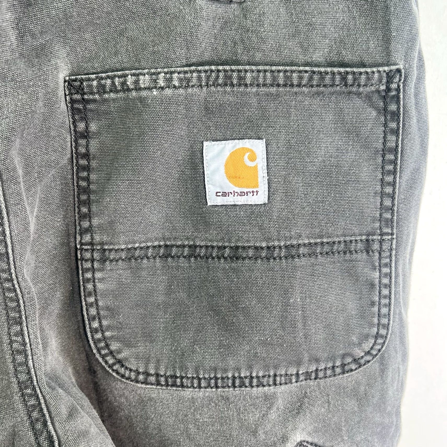 Carhartt VINTAGE Carhartt Relaxed Fit Canvas Work Pants Mens SZ 34 Gray Casual Durable Jeans Size US 34 / EU 50 - 6 Thumbnail