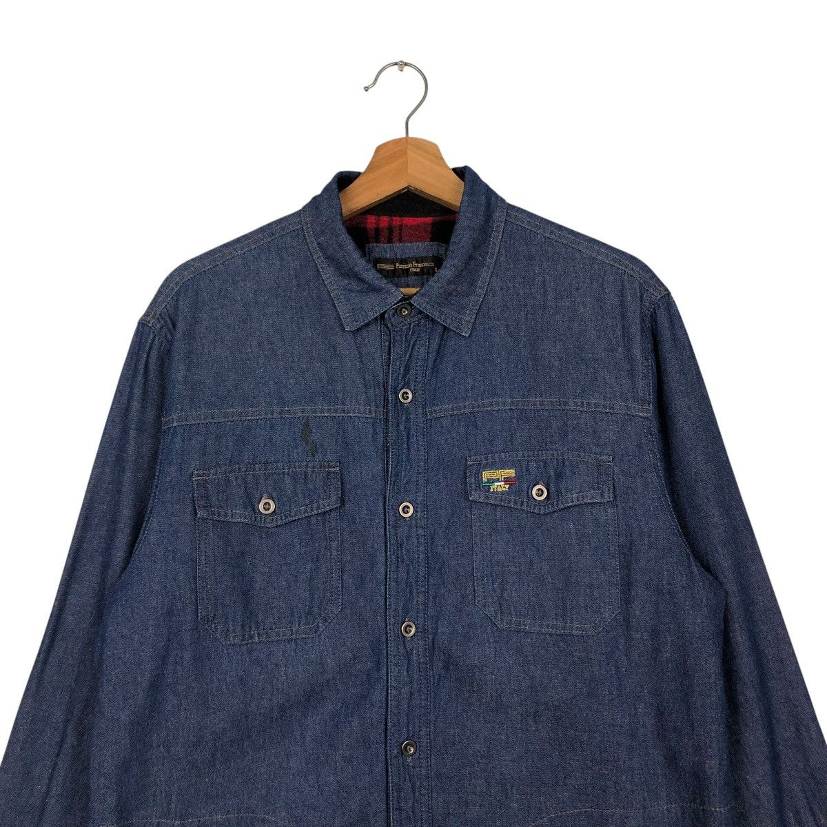 Japanese Brand × Vintage 🔥VINTAGE CHORE DENIM WORK BLANKET JACKET PATRIZIO FRANCESCA Size US L / EU 52-54 / 3 - 6 Thumbnail