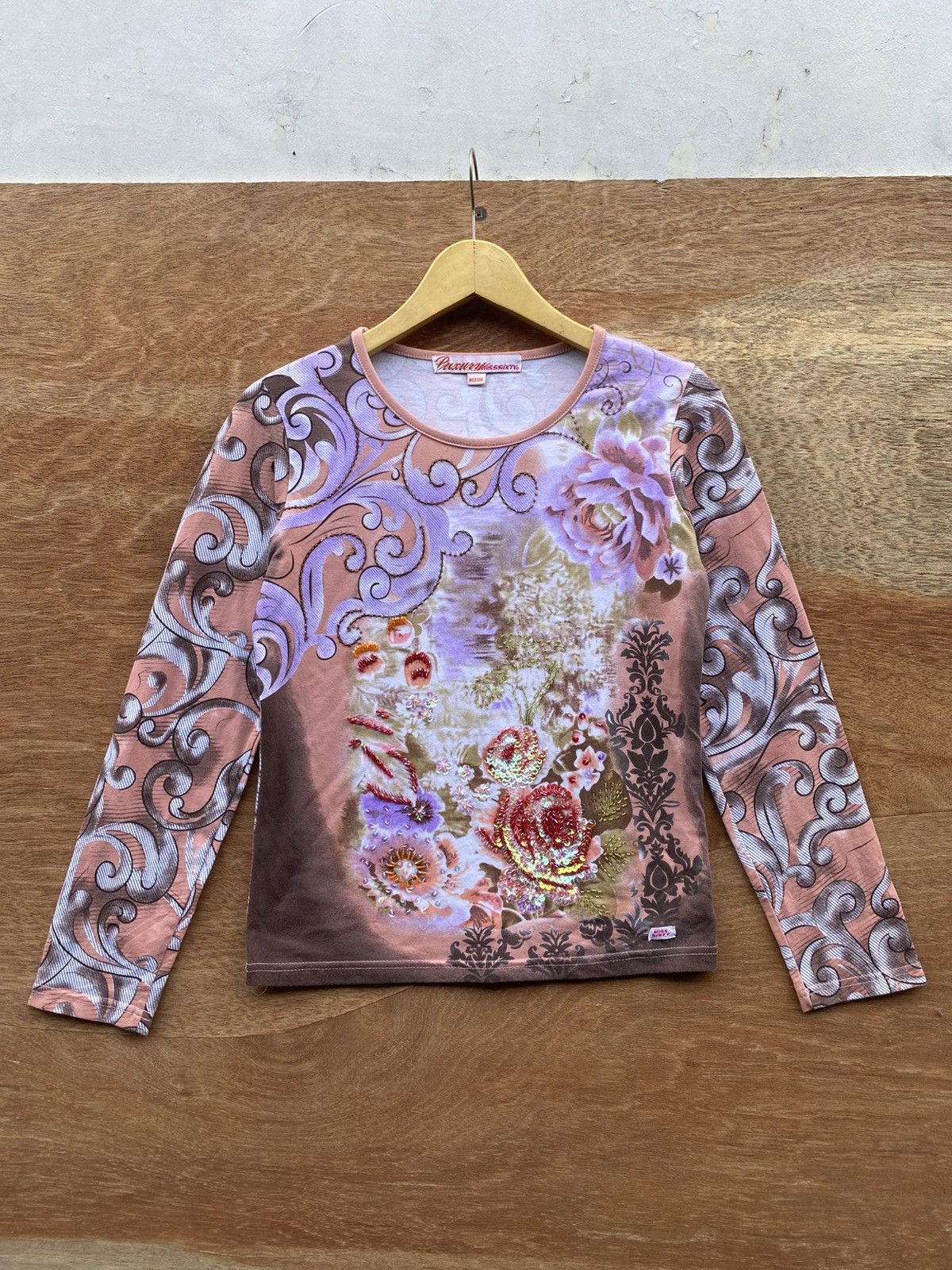 Miss Sixty 2000s y2k miss sixty embellished beads floral jpg style Size M / US 6-8 / IT 42-44 - 1 Thumbnail