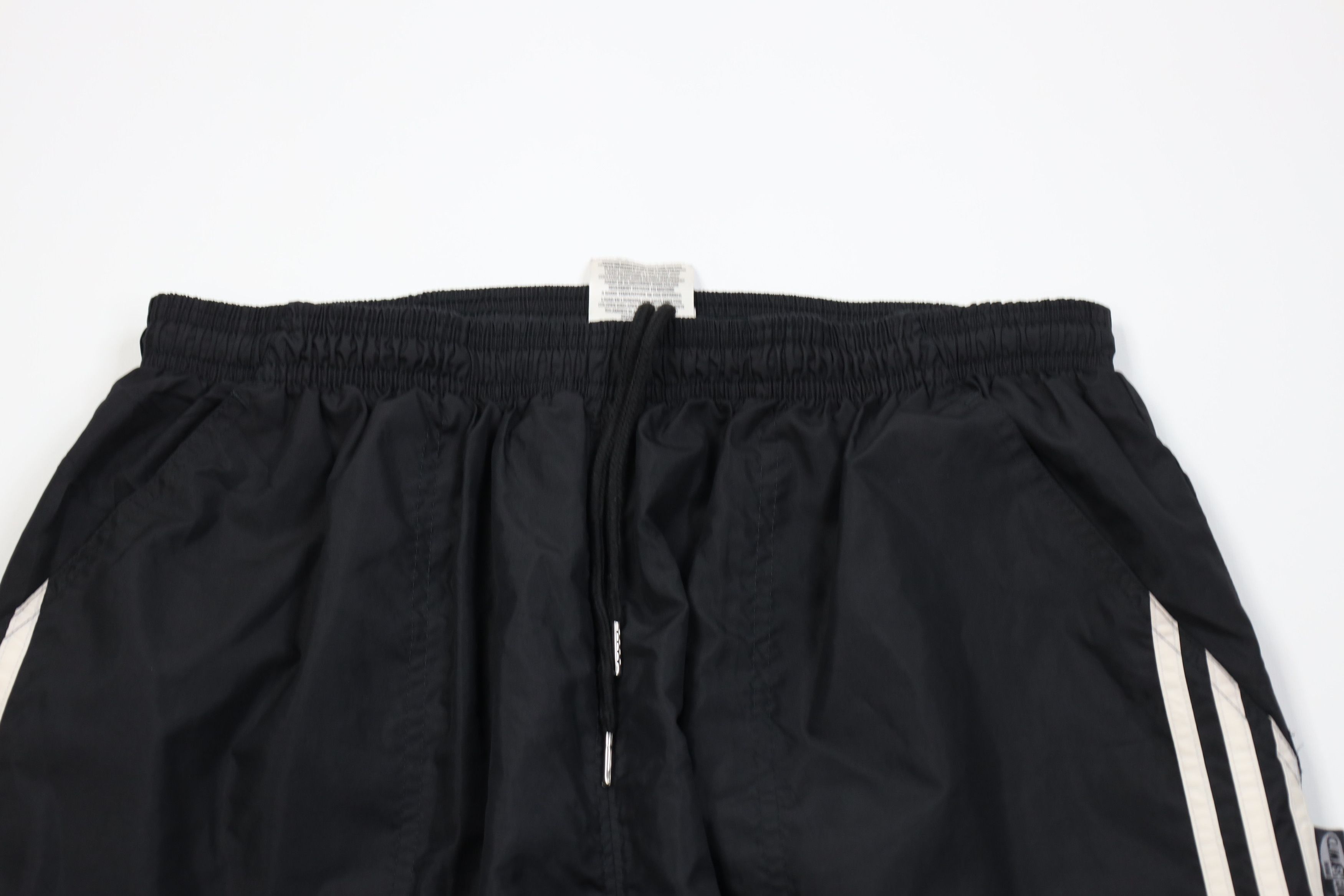 Adidas Vintage 90s Adidas Lined Wide Leg Windbreaker Pants Black Size US 38 / EU 54 - 2 Thumbnail