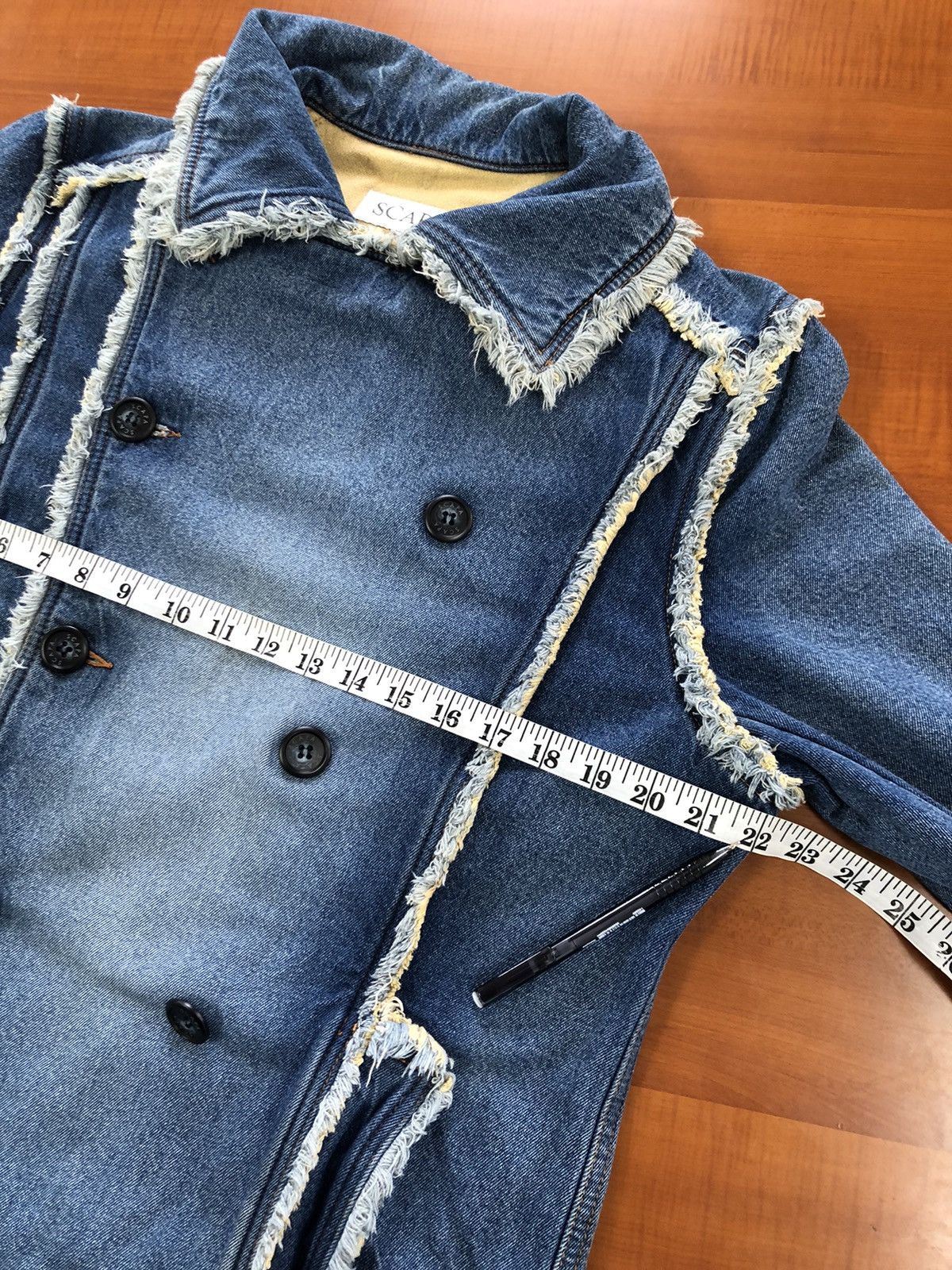 Japanese Brand SCAPA Double Breast Denim Jacket Size US M / EU 48-50 / 2 - 21 Thumbnail
