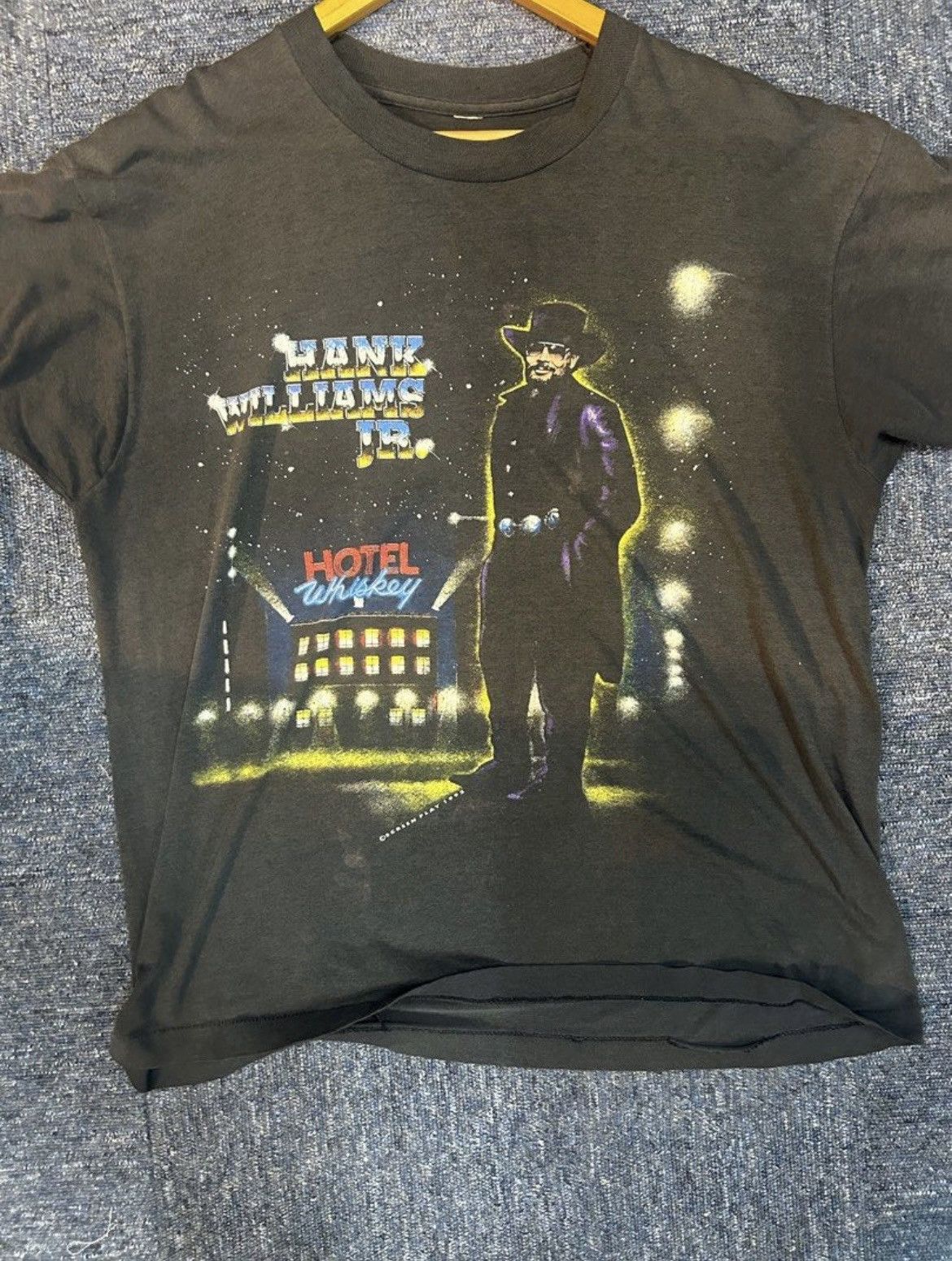 Vintage Hank williams jr Size US L / EU 52-54 / 3 - 1 Thumbnail