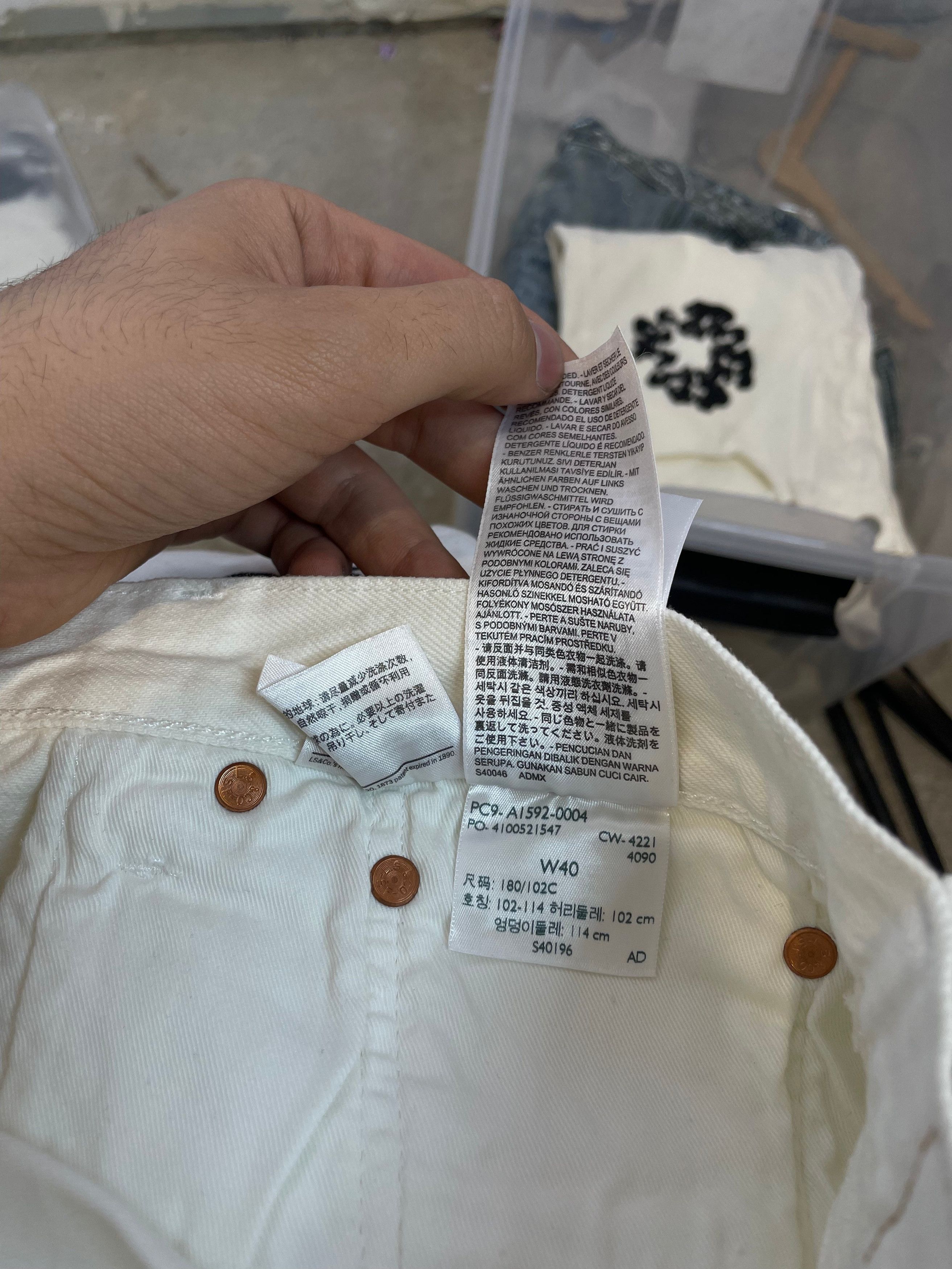 DENIM TEARS Denim Tears Studded Jeans White New 40 Size US 40 / EU 56 - 10 Thumbnail