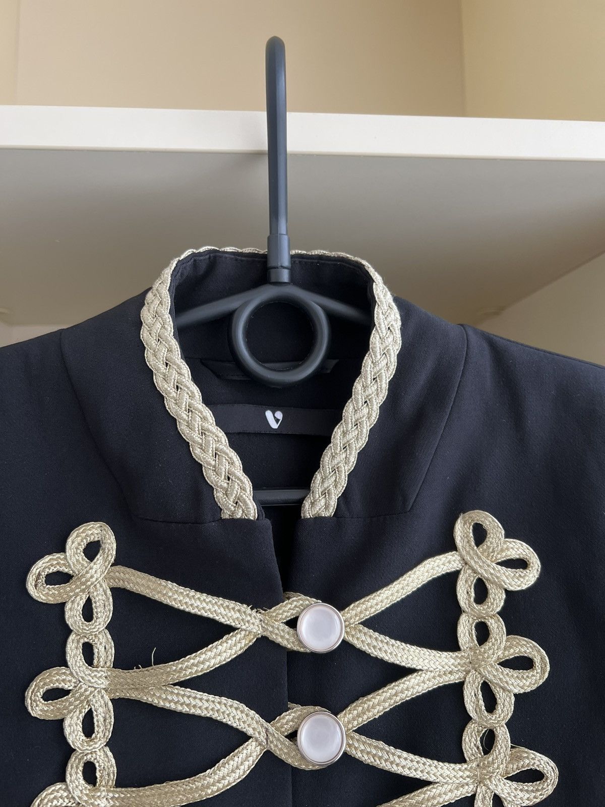 Vintage Napoleonic Style Military Blazer V By Very Gold Embroidery Size M / US 6-8 / IT 42-44 - 4 Thumbnail