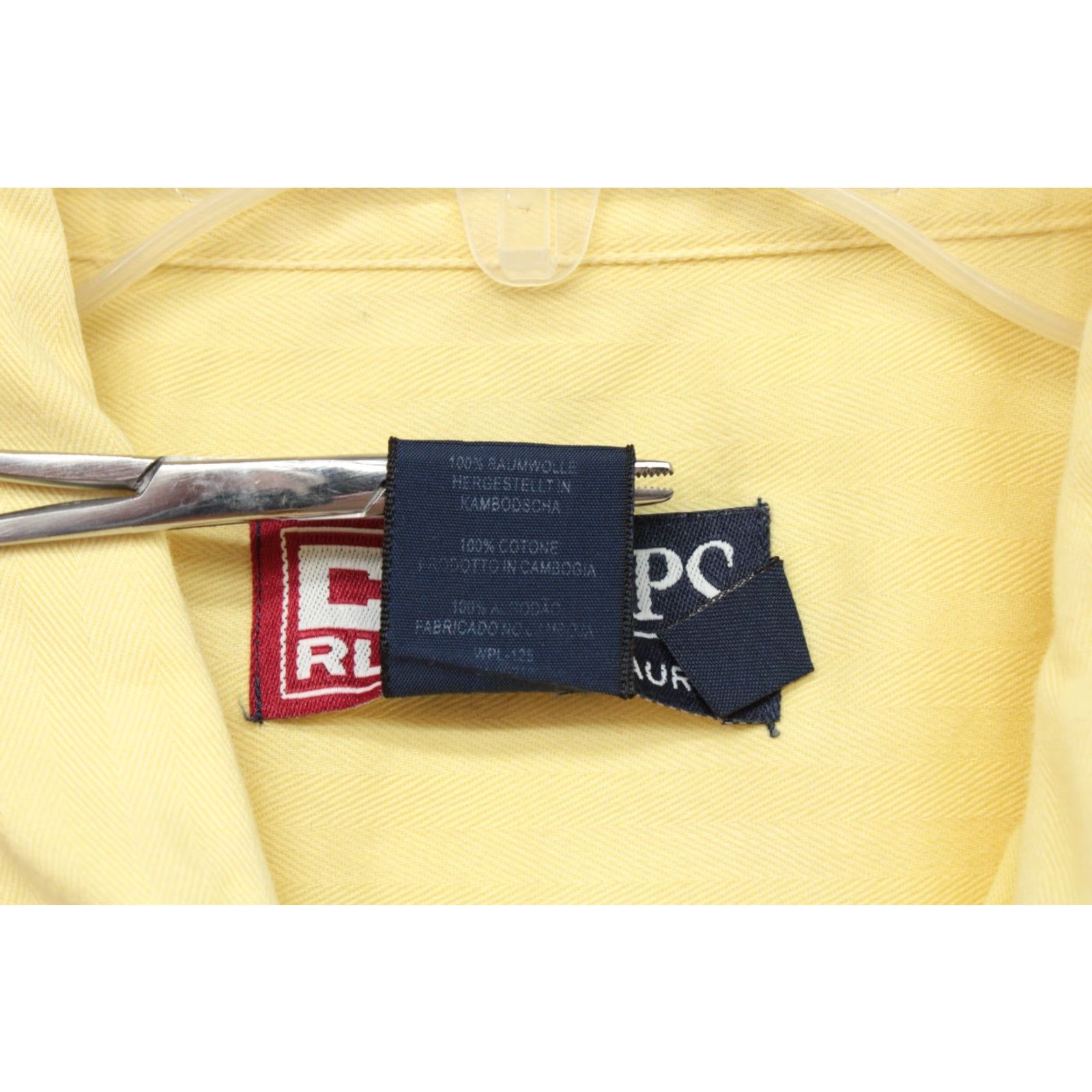 Chaps VTG Chaps Ralph Lauren Shirt Mens L Yellow Oxford Button-Down Long Sleeve Size US L / EU 52-54 / 3 - 7 Thumbnail