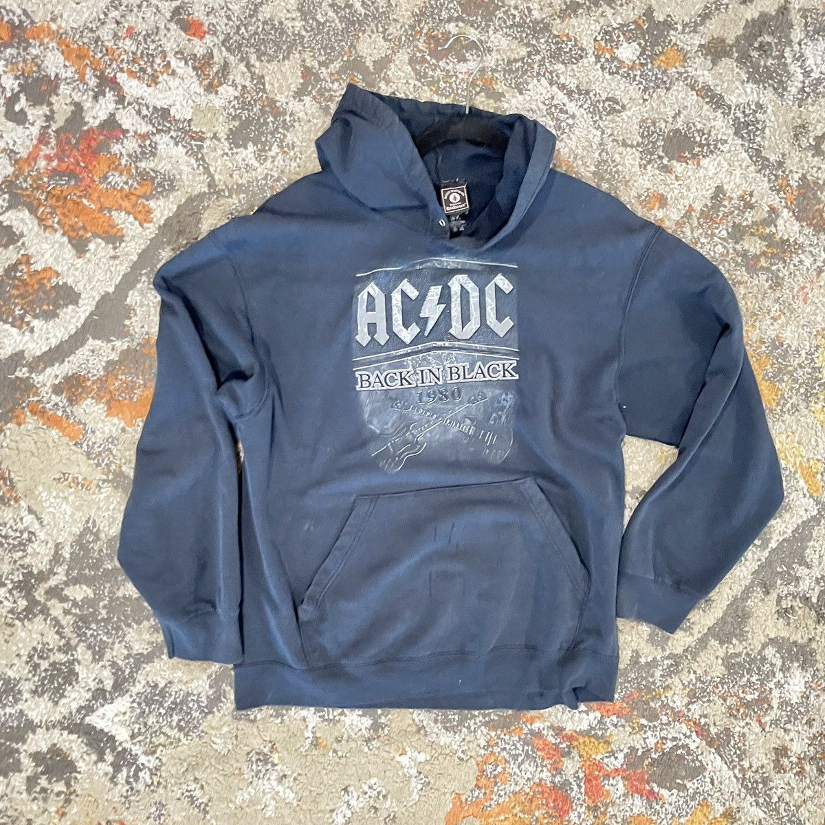AC/DC × Band Tees × Vintage 2007 Retro AC DC 1980 Back in BLACK HOODIE Size US L / EU 52-54 / 3 - 1 Thumbnail