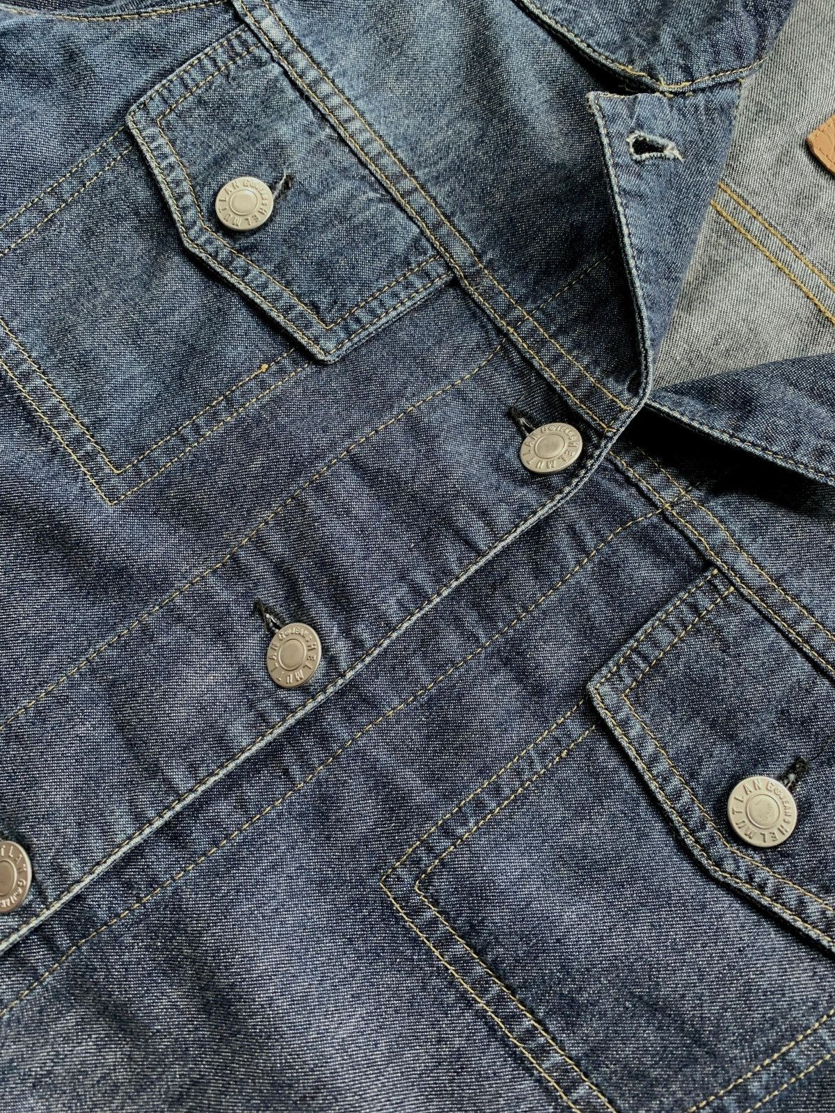Helmut Lang FREE TAX! 1998 Light Denim Trucker Jacket Size US XS / EU 42 / 0 - 5 Thumbnail