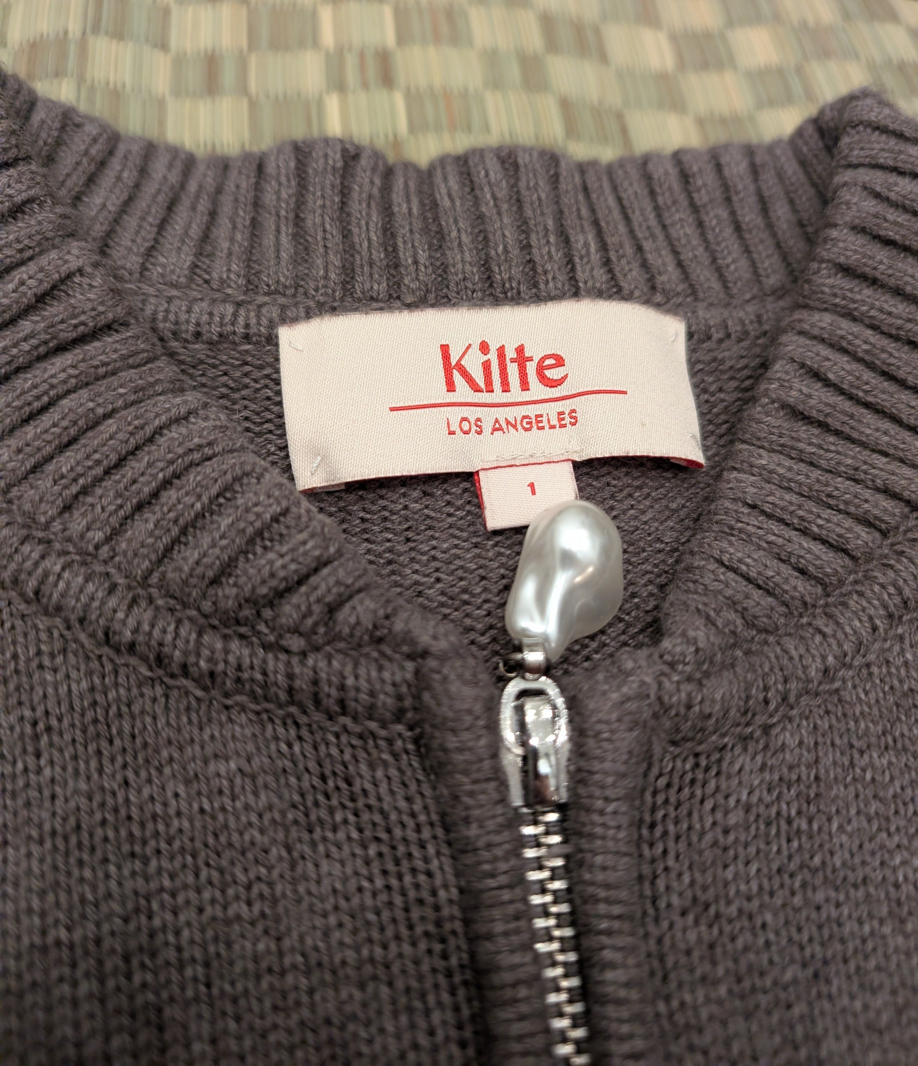 Other Kilte The Kay Full Zip Cotton Cashmere Sweater Truffle Size S / US 4 / IT 40 - 3 Thumbnail