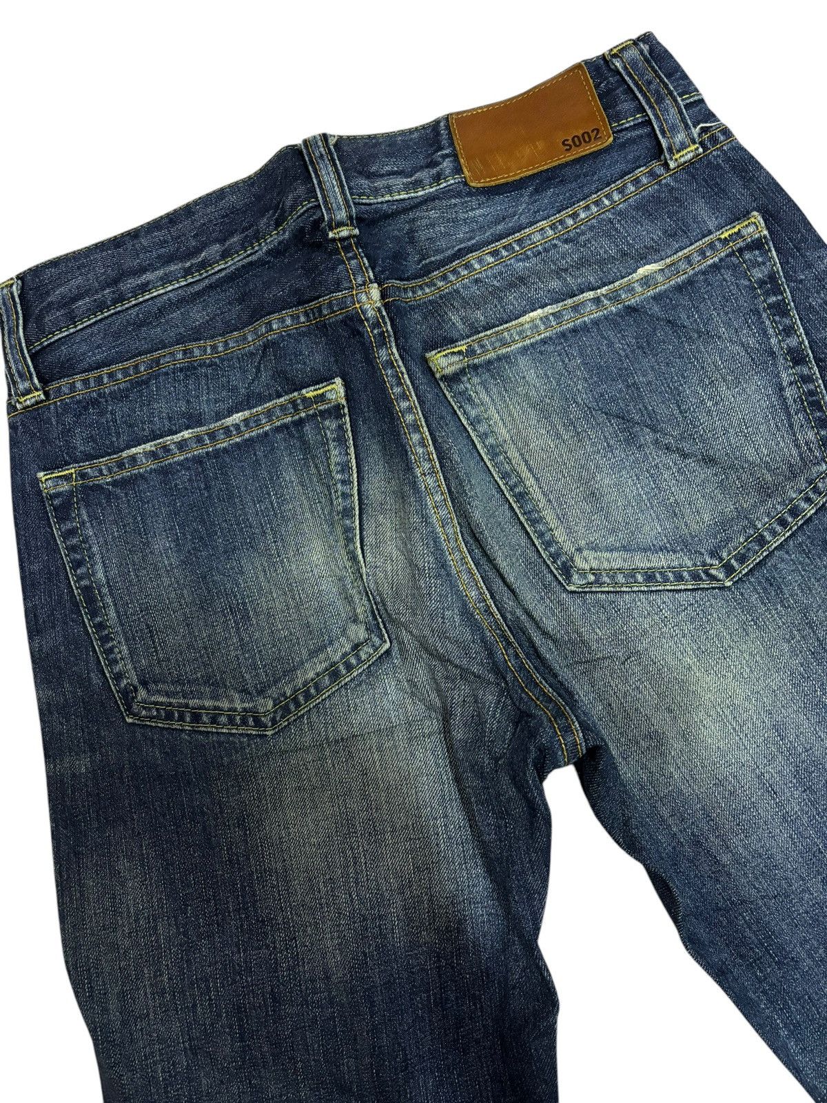 Japanese Brand × Kaihara Denim × Vintage Vintage Kaihara Uniqlo S-002 Faded Indigo Washed Jeans Size US 28 / EU 44 - 4 Thumbnail