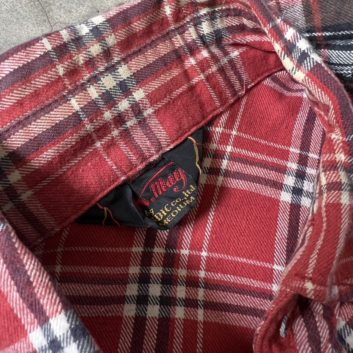 Japanese Brand Vintage K Mayer Needles Style Flannel Double Layer Shirt Size US M / EU 48-50 / 2 - 4 Thumbnail