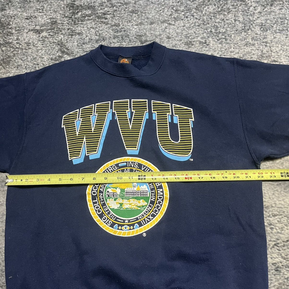 Vintage Vintage 90s West Virginia University Crewneck Sweatshirt Size US L / EU 52-54 / 3 - 7 Thumbnail