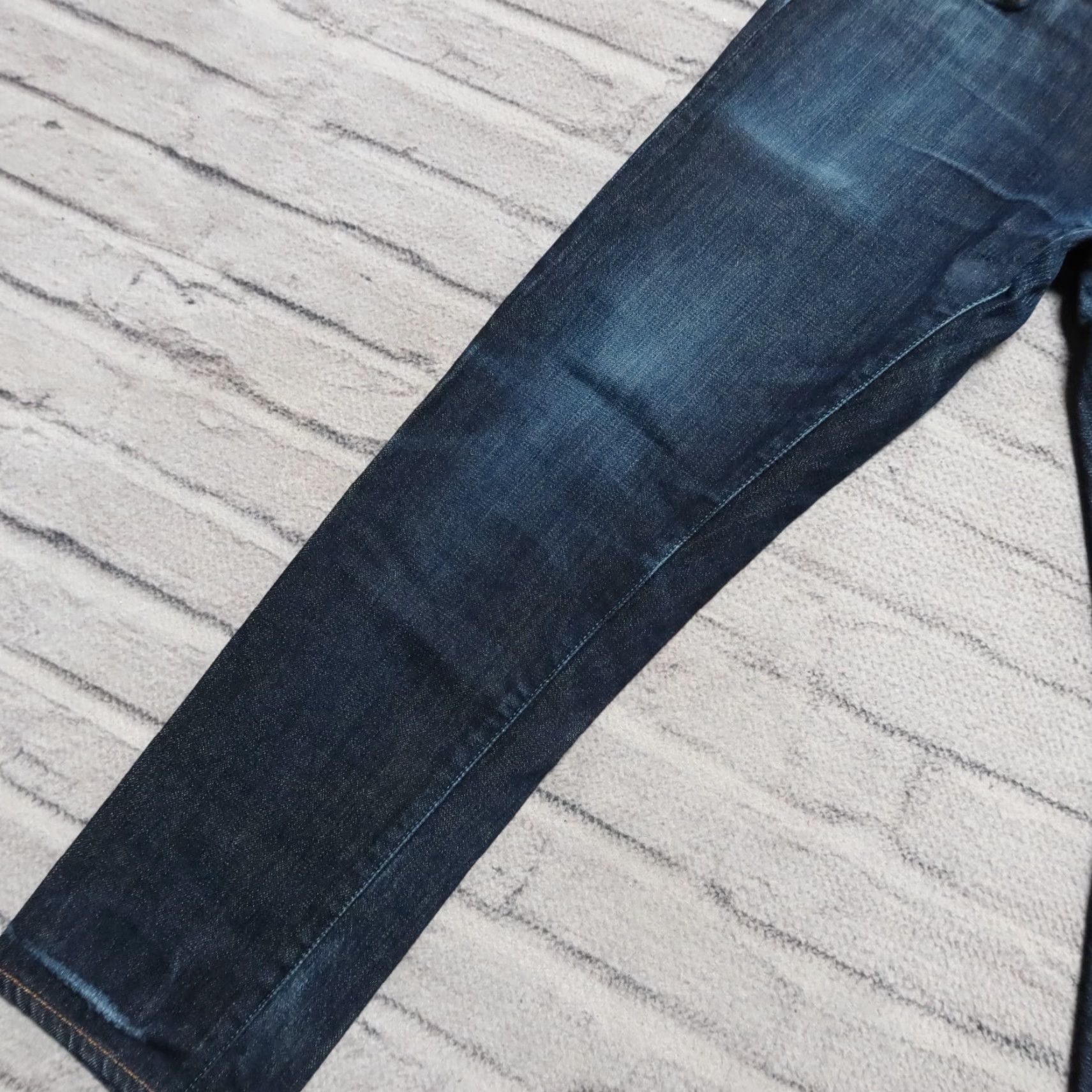 Japan Blue VINTAGE Japan Blue Circle Selvedge Denim Jeans Men 32 Dark Wash Distressed 28 Inseam Jeans Size US 32 / EU 48 - 3 Thumbnail