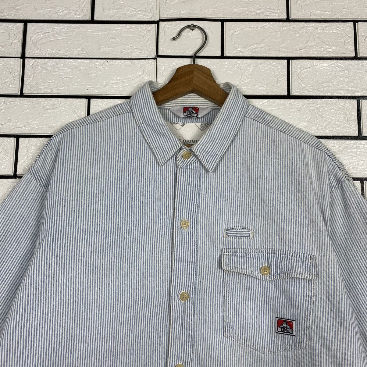 Ben Davis 🔥VINTAGE HICKORY CHORE JACKET STRIPED BEN DAVIS Size US XL / EU 56 / 4 - 3 Thumbnail