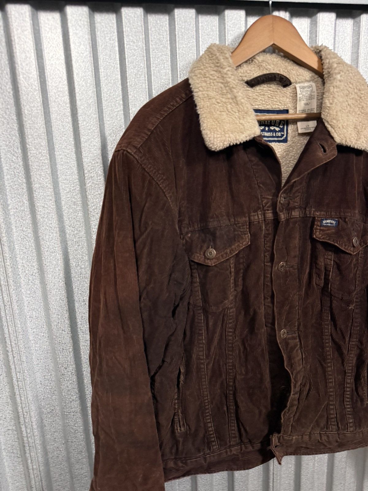 Levi's 90s Vintage Levis Mocha Distressed corduroy Cowboy Jacket Size US L / EU 52-54 / 3 - 9 Thumbnail