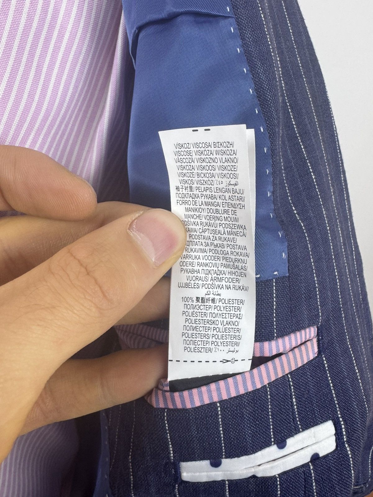Marks & Spencer Mark&Spencer NOVA Luxury Fides Italian Fabric Linen Blazer Size 44R - 14 Thumbnail