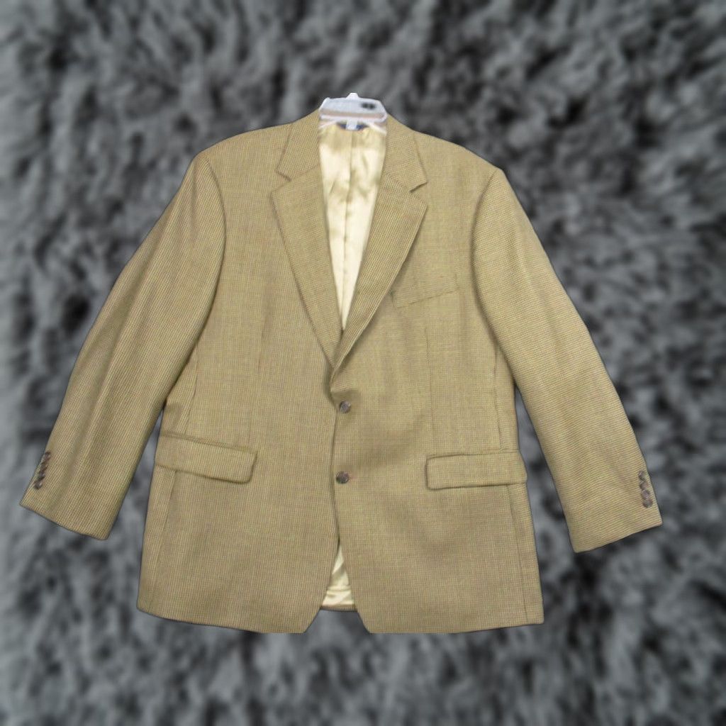 Brooks Brothers VINTAGE Brooks Brothers Sport Coat 346 Mens 46 M Brown Houndstooth Wool 2004 Size US S / EU 44-46 / 1 - 1 Thumbnail