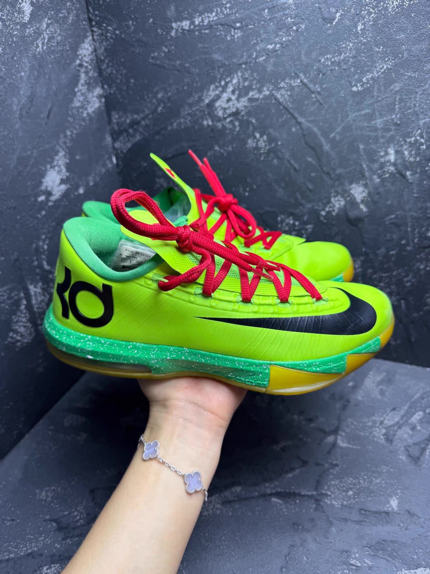 Nike Nike KD6 ID Green Snake Green & Red Q10 Size US 7 / EU 40 - 2 Thumbnail