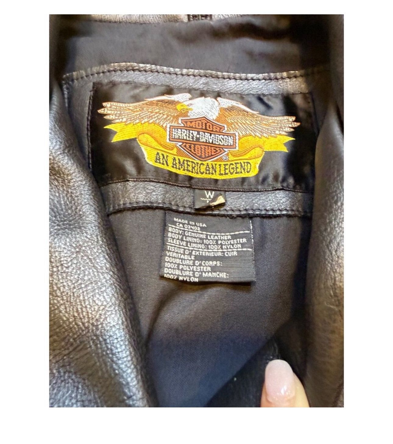 Harley Davidson Vintage Harley Davidson Womens Leather Jacket Size US L / EU 52-54 / 3 - 8 Thumbnail