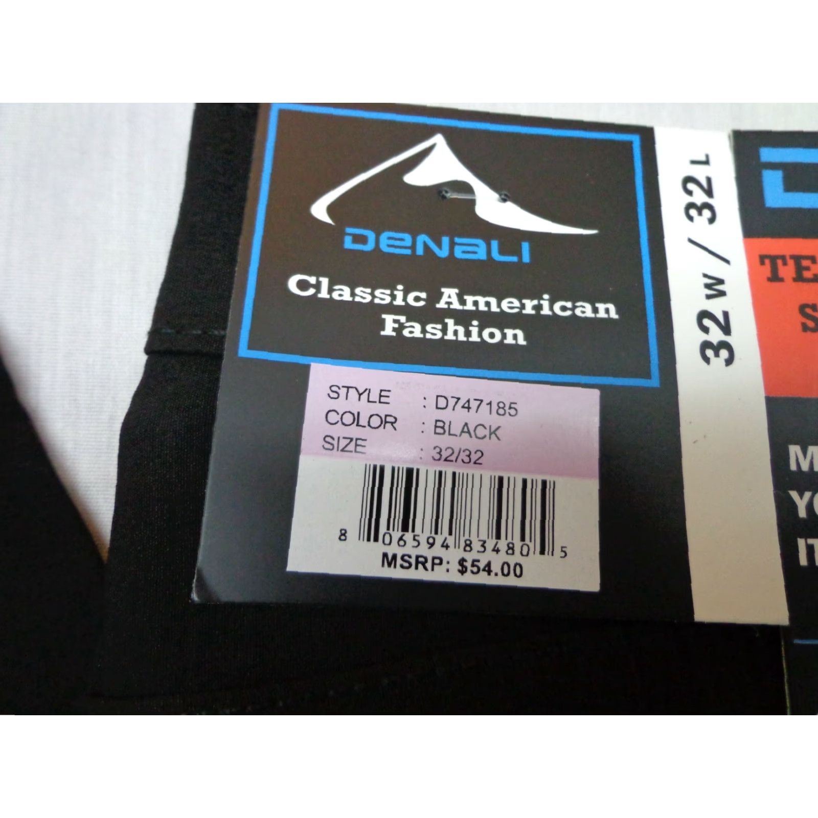 Vintage DENALI Technical Stretch Pants Mens 32/32 Black NWT Size 32 Straight Zip 94% Nylon 6% Spandex Size US 32 / EU 48 - 3 Thumbnail