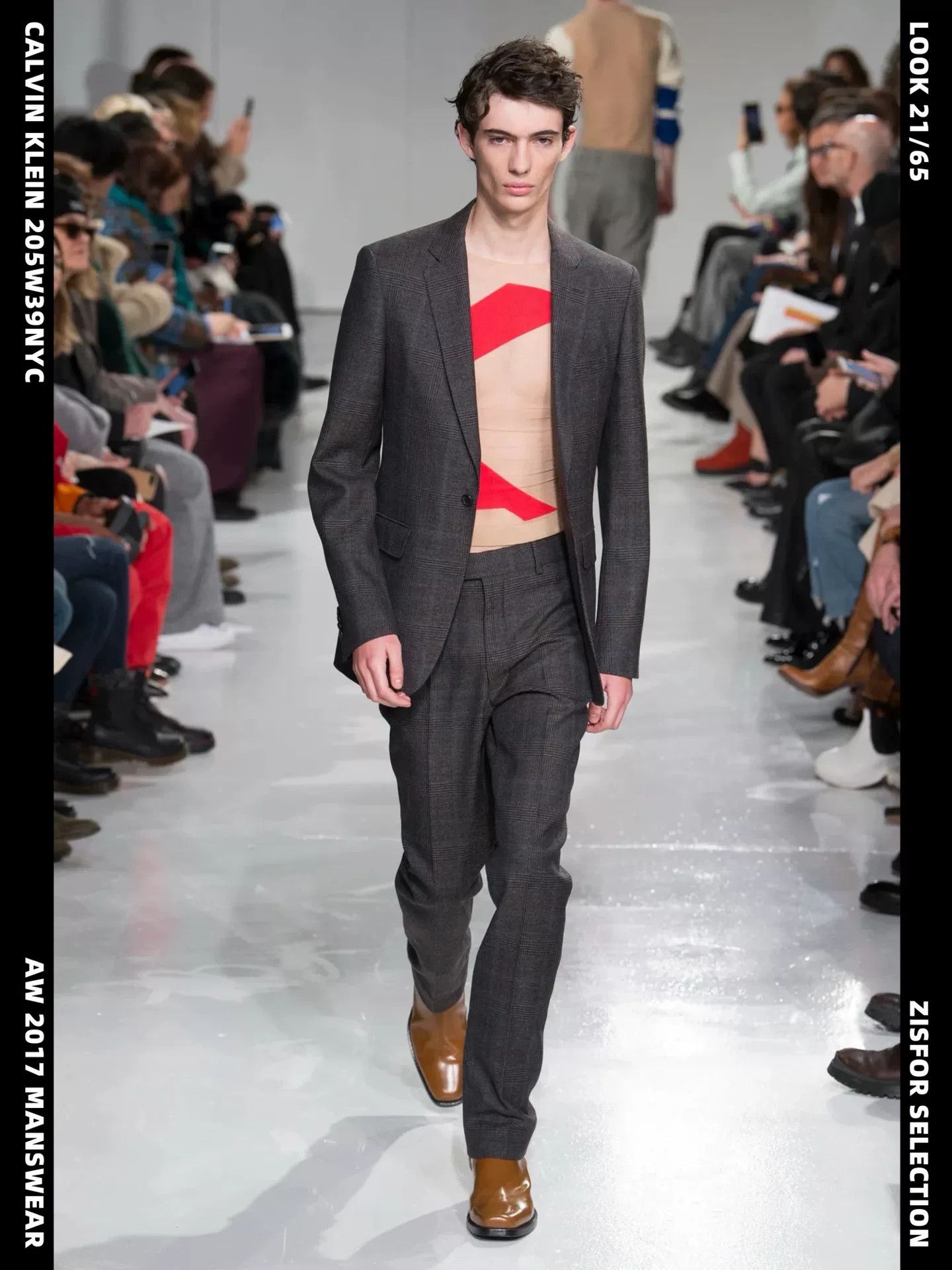 Calvin Klein 205W39NYC Calvin Klein Wool Prince of Wales Suit Size US S / EU 44-46 / 1 - 1 Thumbnail
