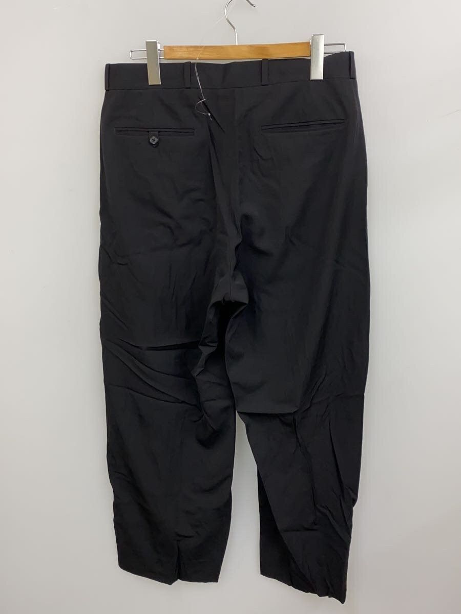 A.PRESSE Black Wool Rayon Wide Trousers 25ss Size US 30 / EU 46 - 2 Thumbnail