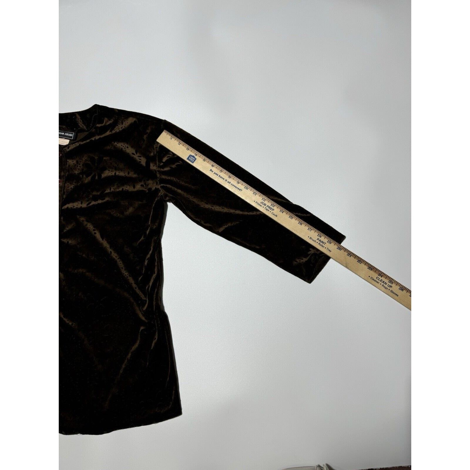 Other Vtg 90s Does 70s Tunic M Velour Whimsigoth Dark Fairy Boho Size M / US 6-8 / IT 42-44 - 5 Thumbnail