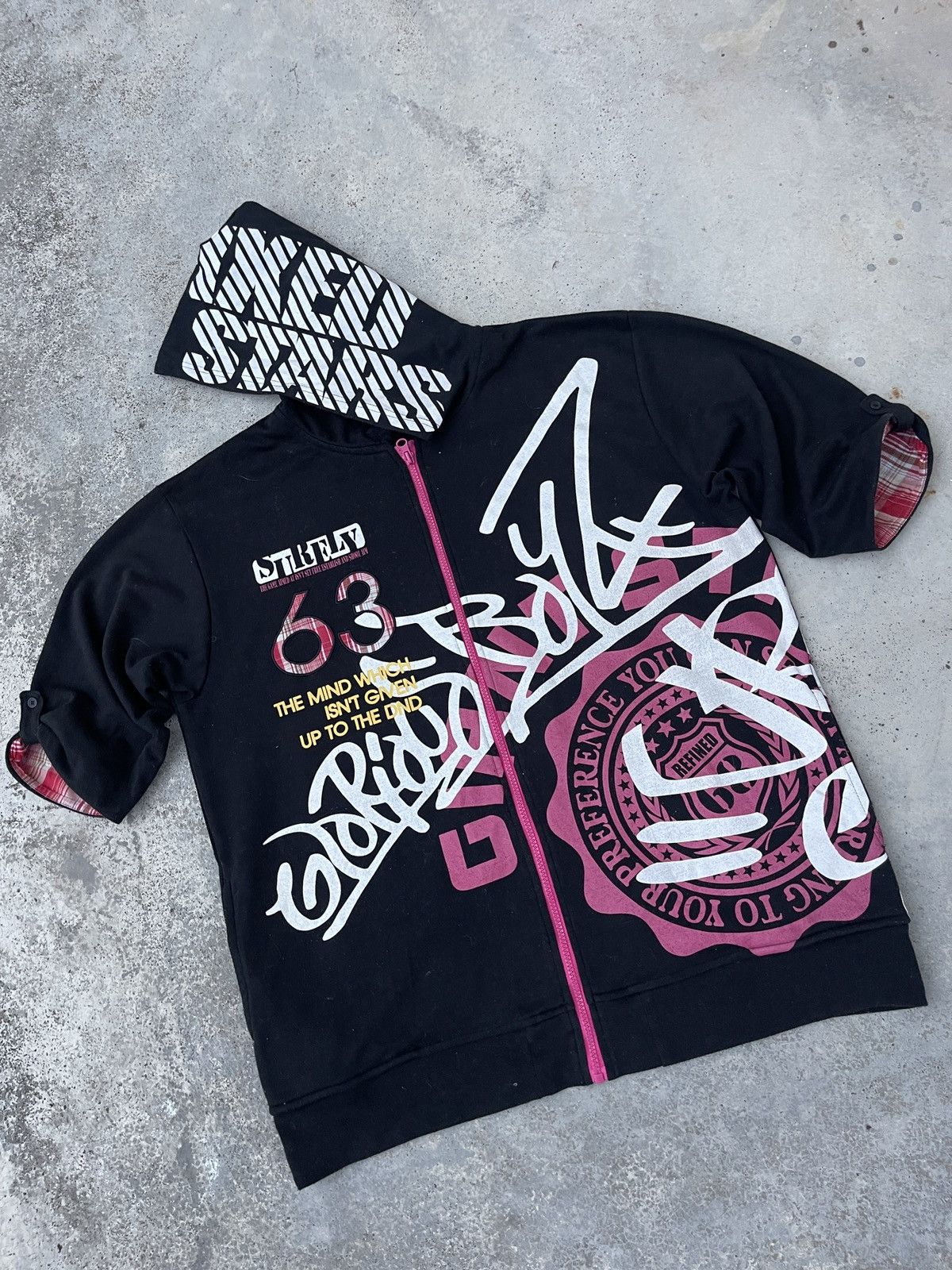 14th Addiction × Hysteric Glamour × If Six Was Nine Sorridere Full Poem Zip Up Hoodie Short Sleeve Size US L / EU 52-54 / 3 - 2 Thumbnail